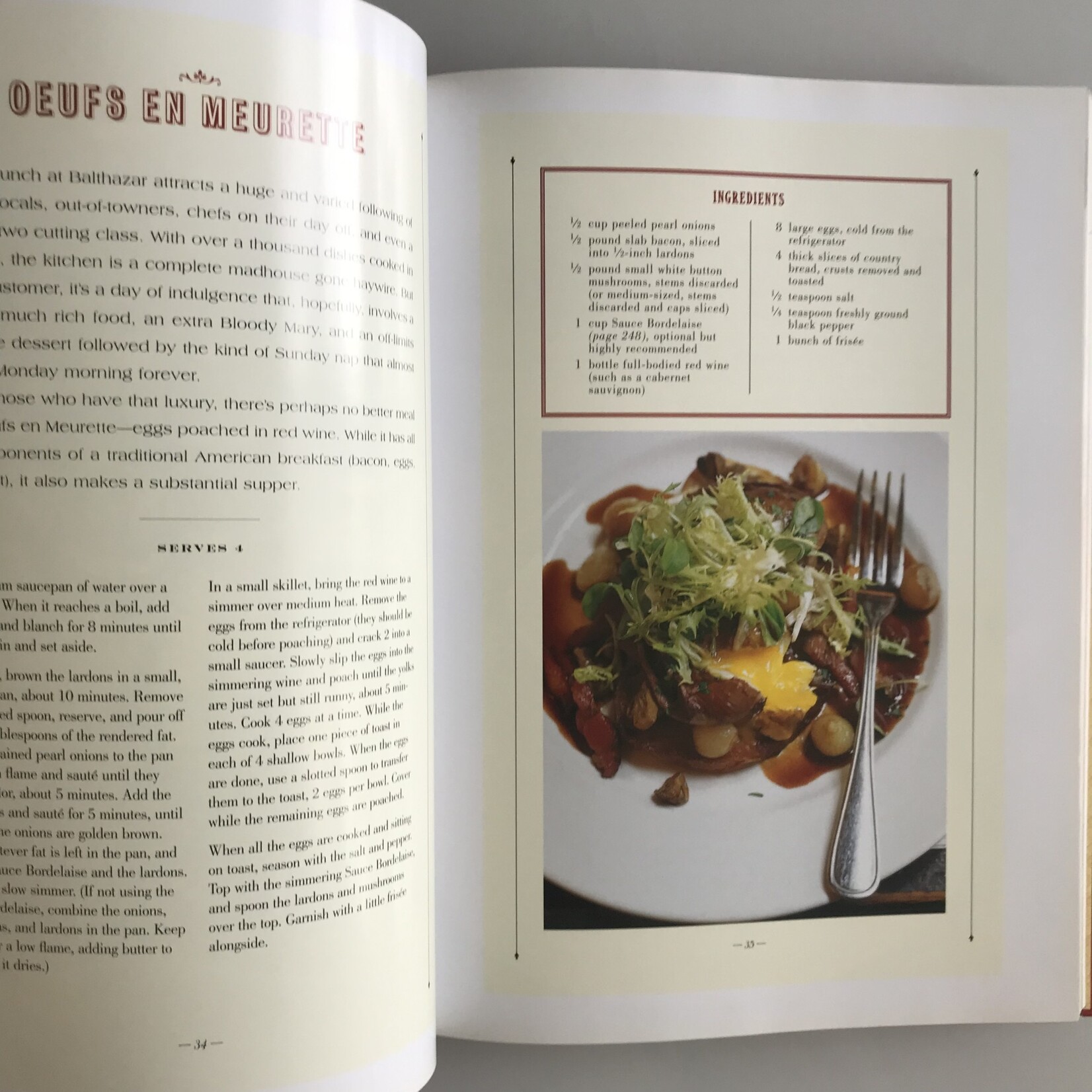 Keith McNally, Riad Nasr, Lee Hanson - The Balthazar Cookbook - Hardback (USED)