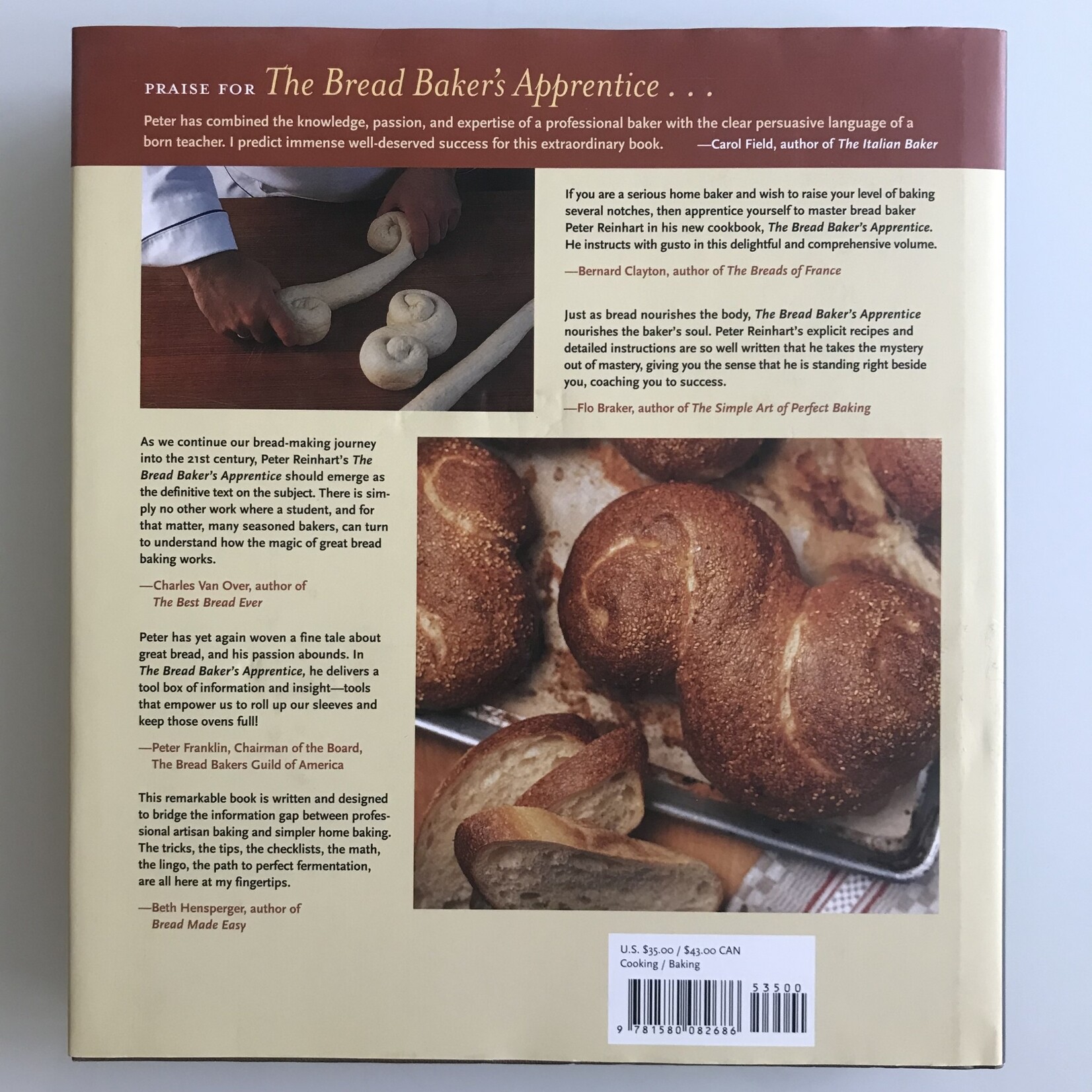Peter Reinhart - The Bread Baker’s Apprentice - Hardback (USED)
