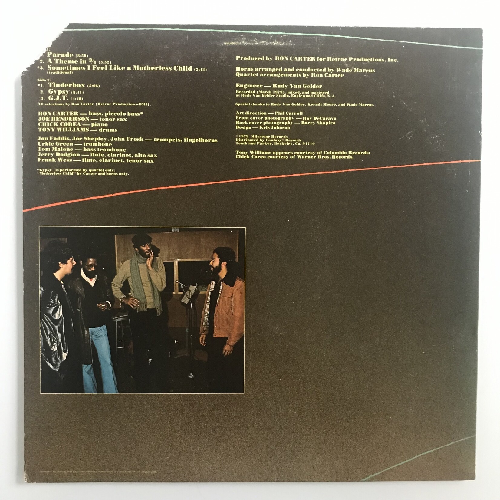 Ron Carter - Parade - Vinyl LP (USED)