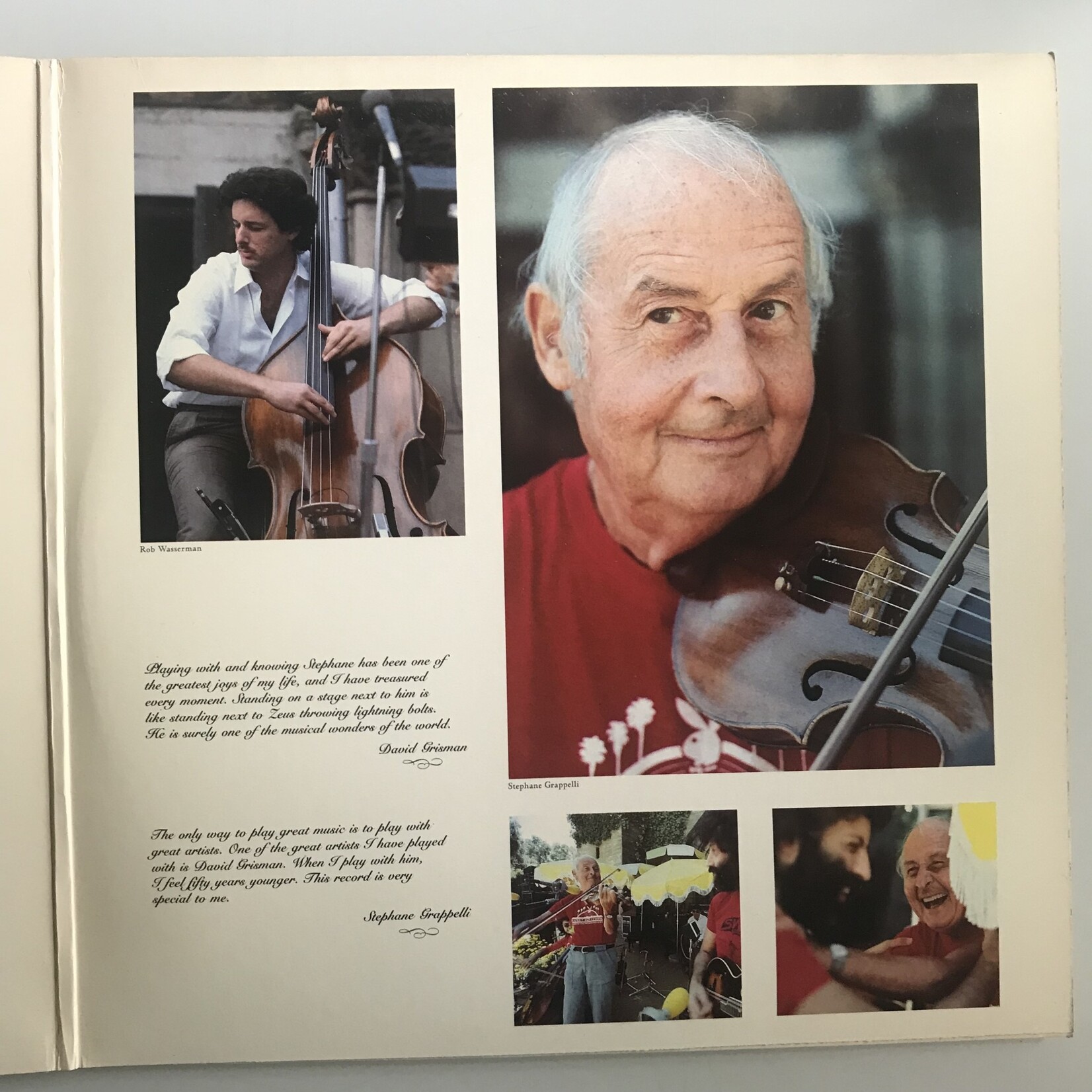 Stephanie Grappelli, David Grisman - Live - Vinyl LP (USED)