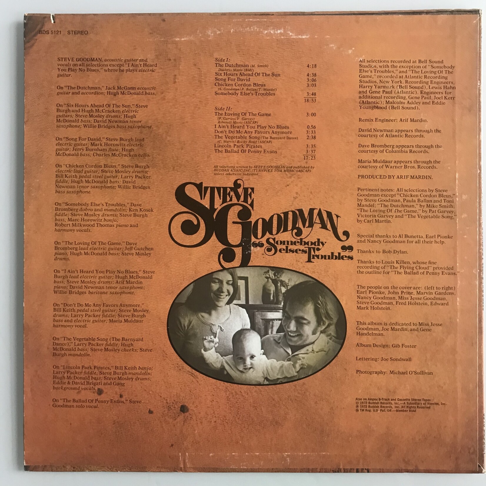 Steve Goodman - Somebody Else's Troubles - Vinyl LP (USED)