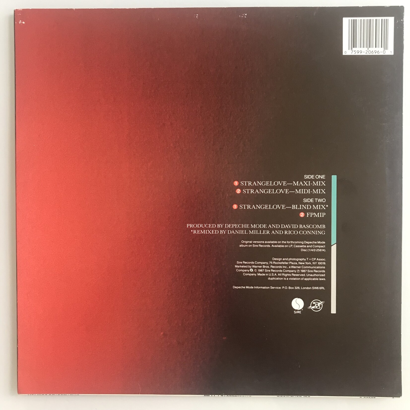 Depeche Mode - Strangelove / FPMIP - Vinyl 12-Inch Single (USED)