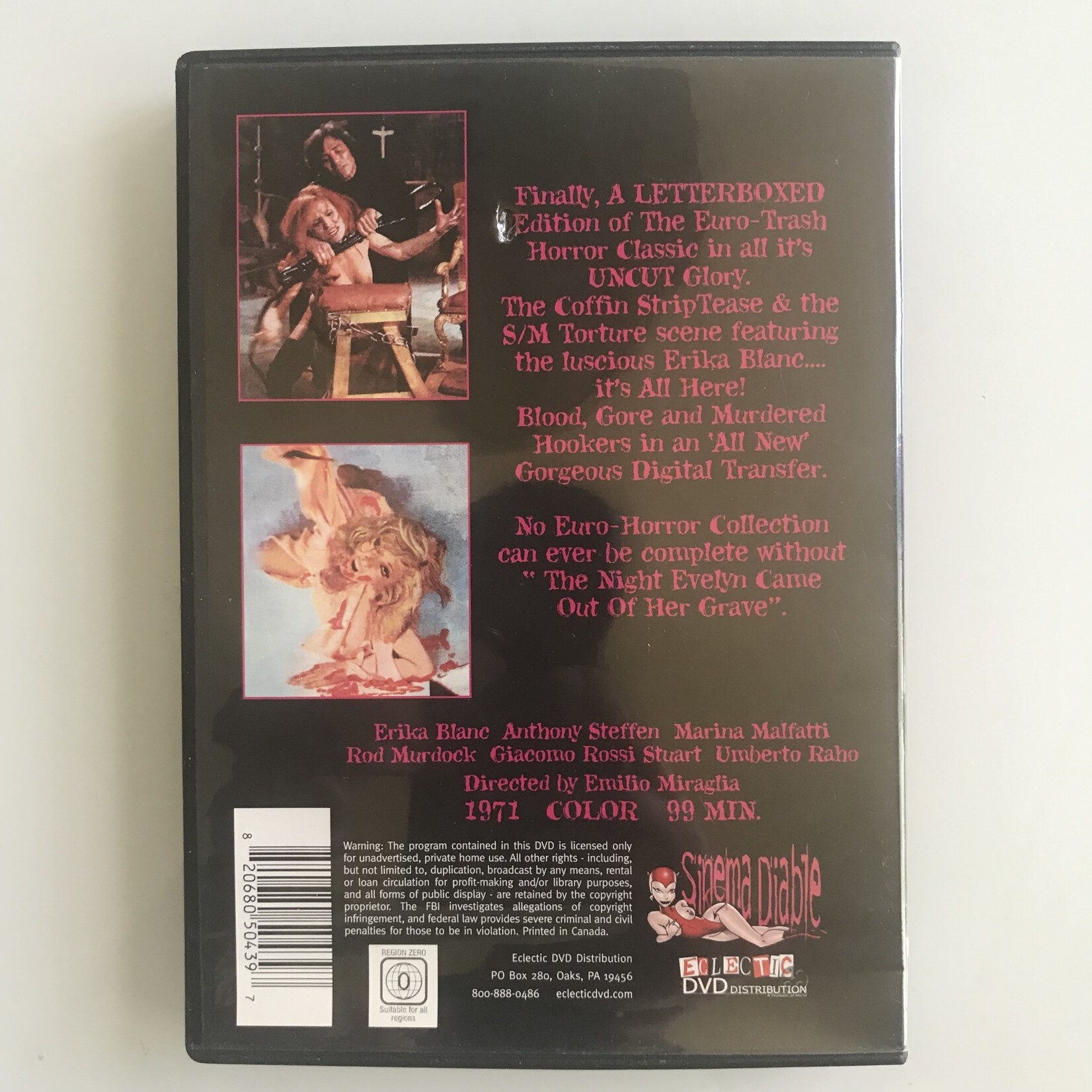 Night Evelyn Came Out Of The Grave - DVD (USED)