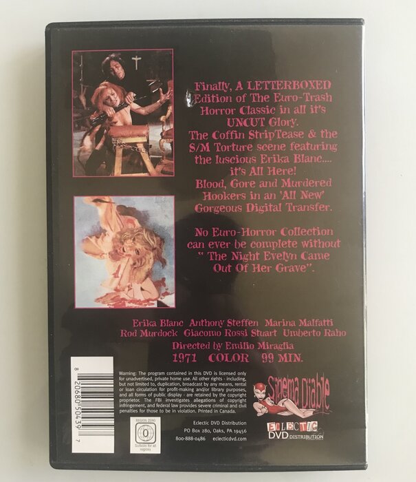 Night Evelyn Came Out Of The Grave - DVD (USED)