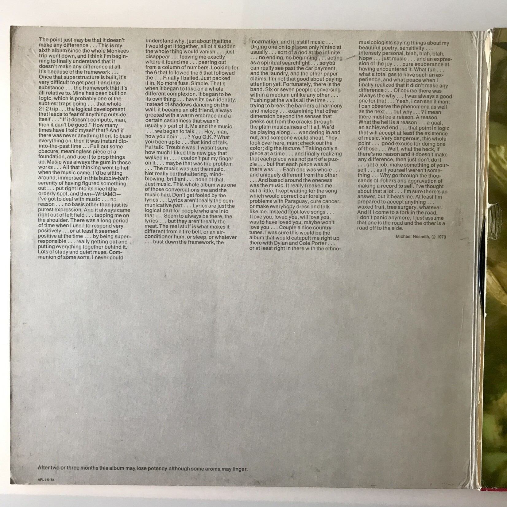 Michael Nesmith - Pretty Much Your Standard Ranch Stash - Vinyl LP (USED)