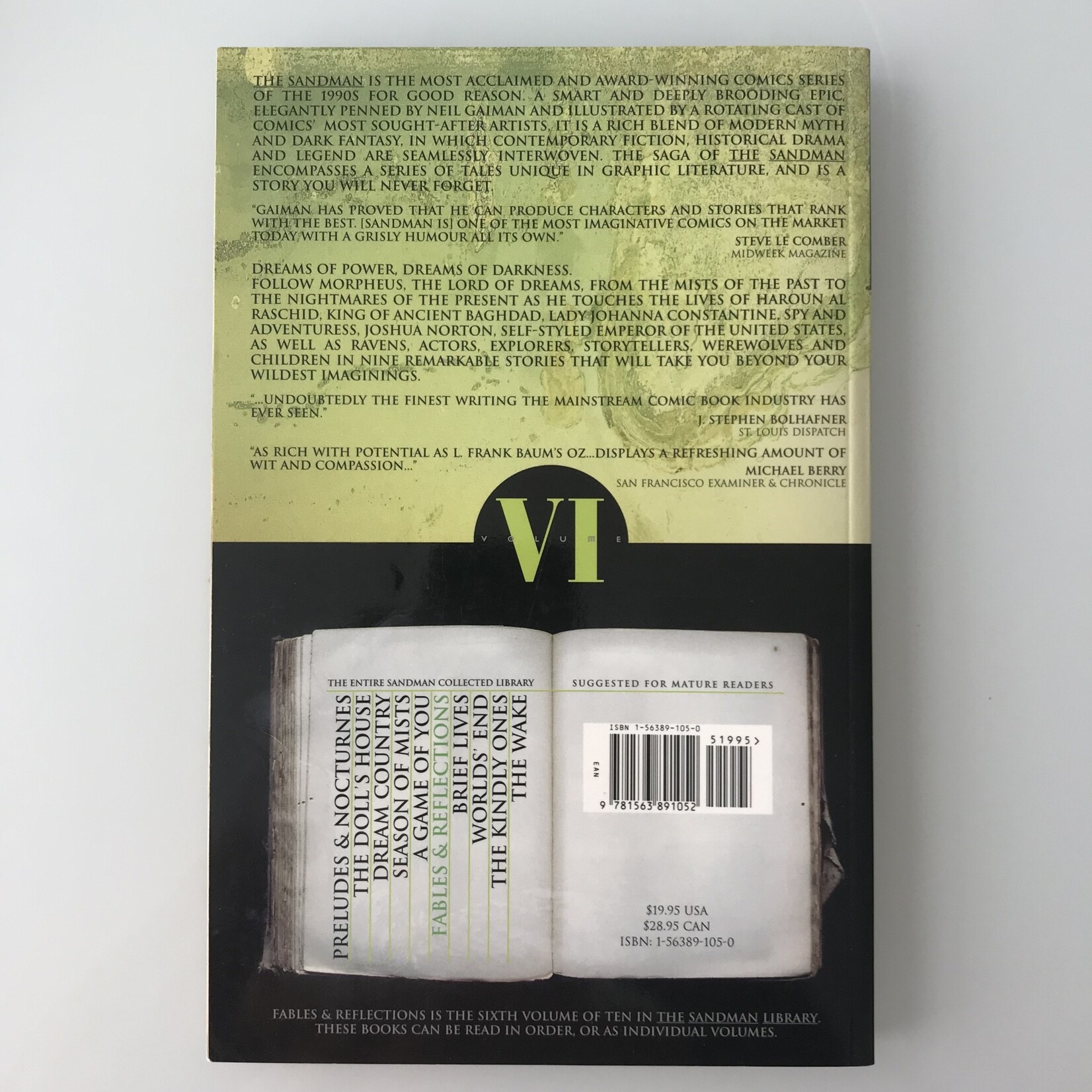 Sandman - Volume VI: Fables & Reflections - Trade Paperback (USED)