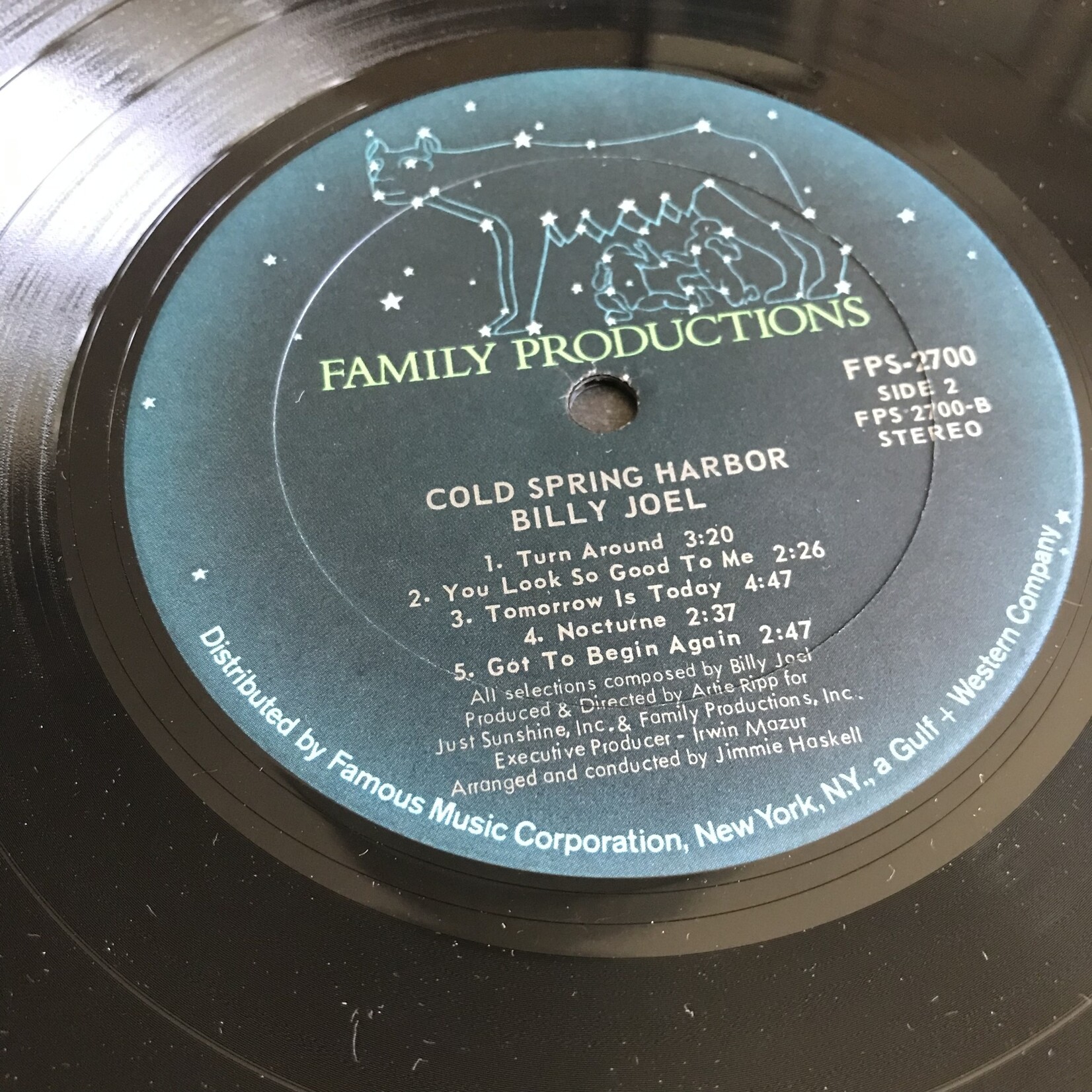 Billy Joel - Cold Spring Harbor - Vinyl LP (USED)