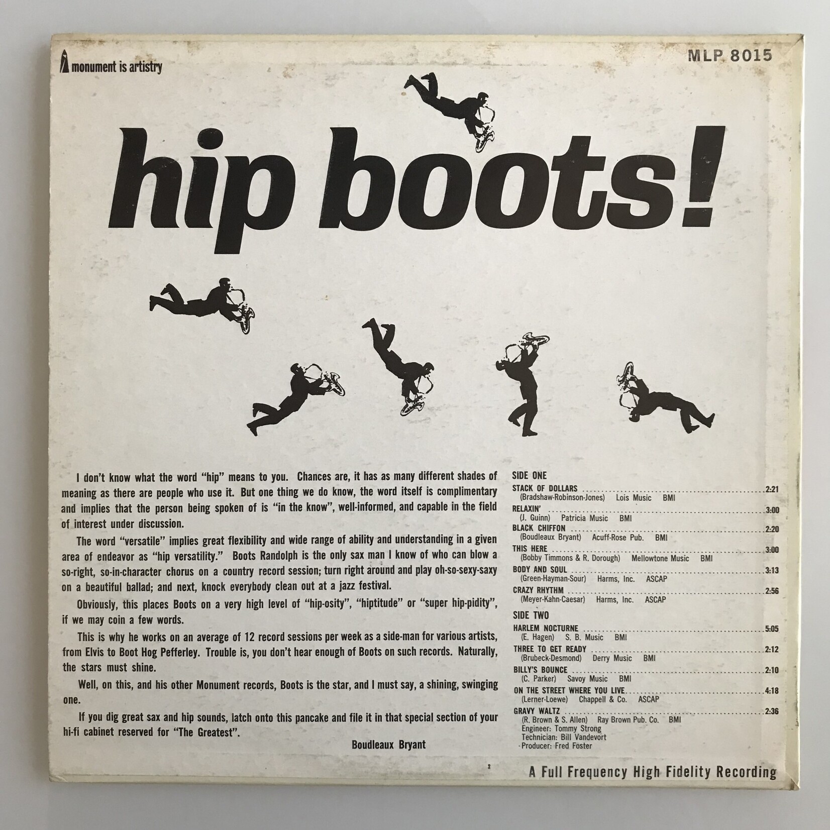 Boots Randolph - Hip Boots! - Vinyl LP (USED)