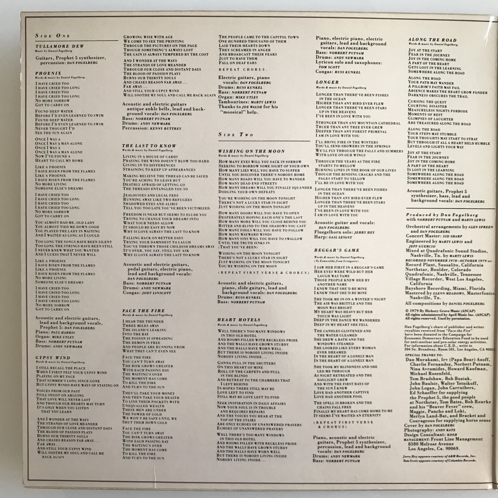 Dan Fogelberg - Phoenix - Vinyl LP (USED)