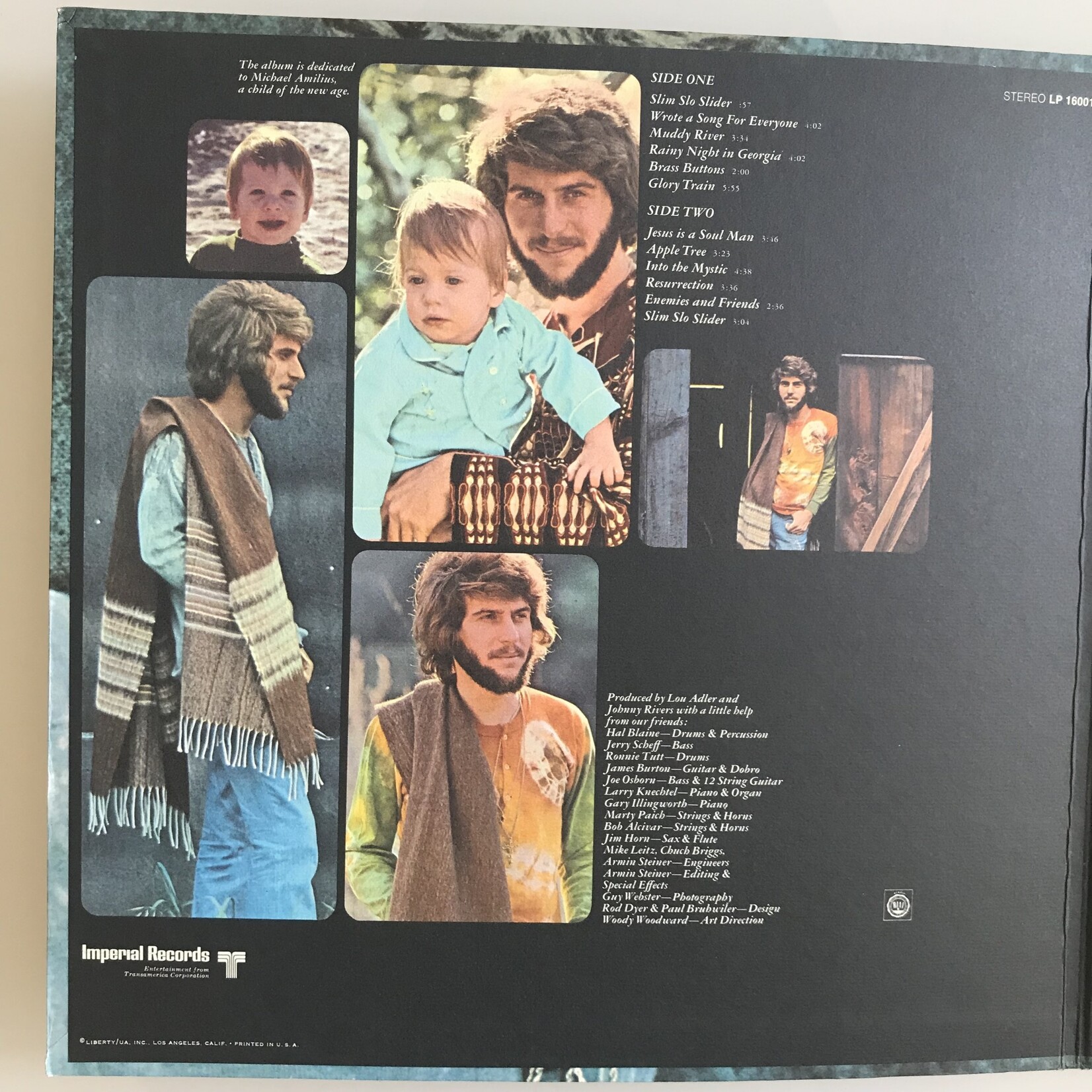 Johnny Rivers - Slim Slo Rider - Not Fragile - Vinyl LP (USED)