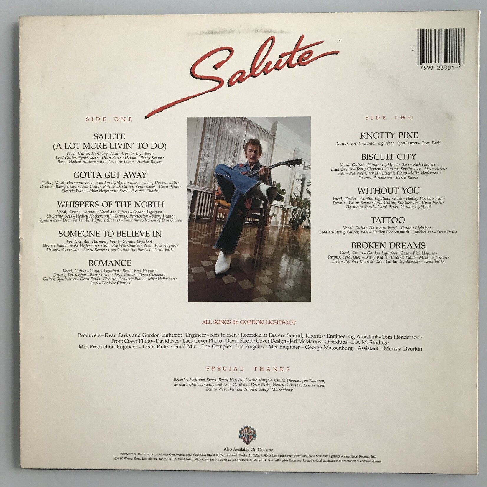 Gordon Lightfoot - Salute - Vinyl LP (USED)