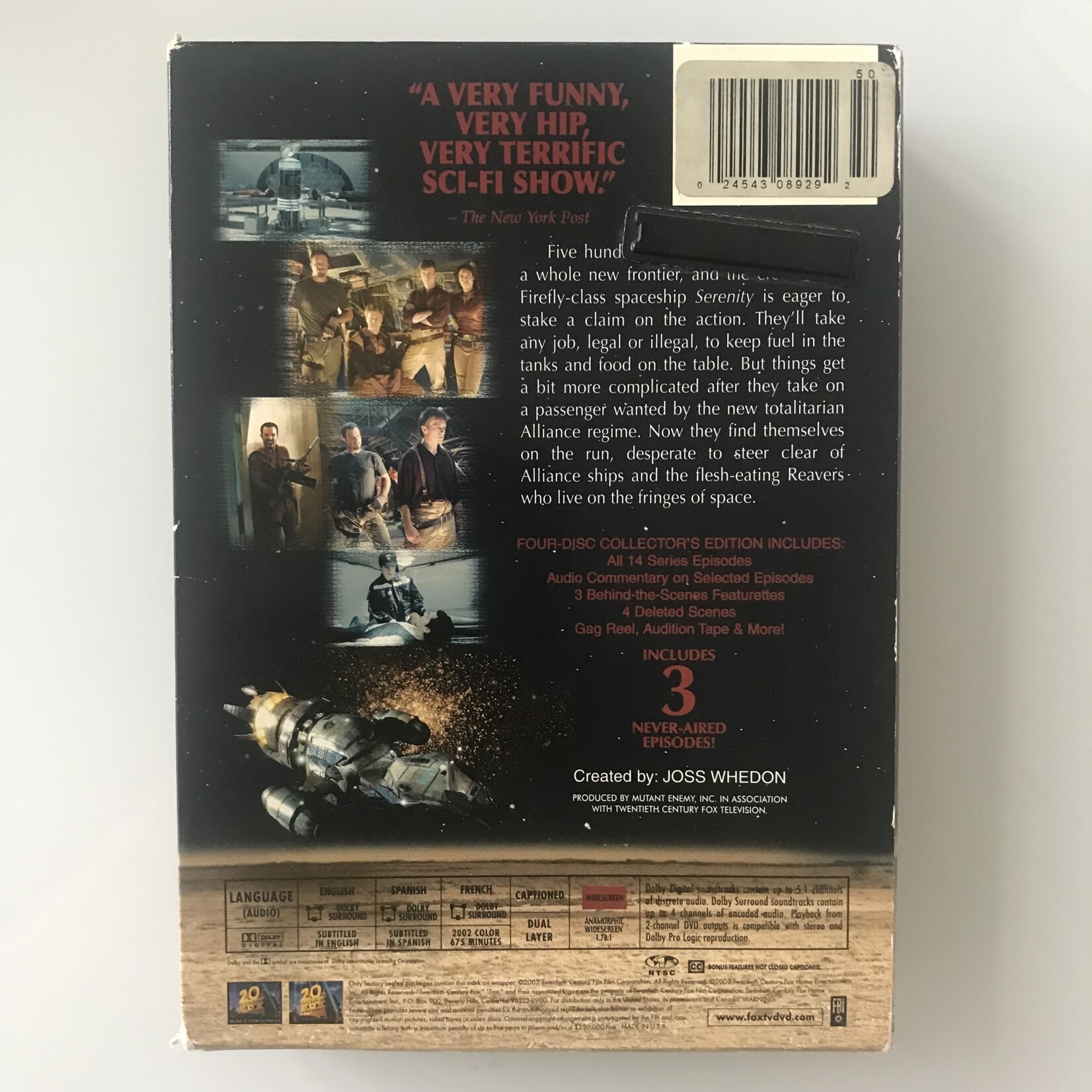 Firefly: The Complete Series (MISSING DISC 2) - DVD (USED)