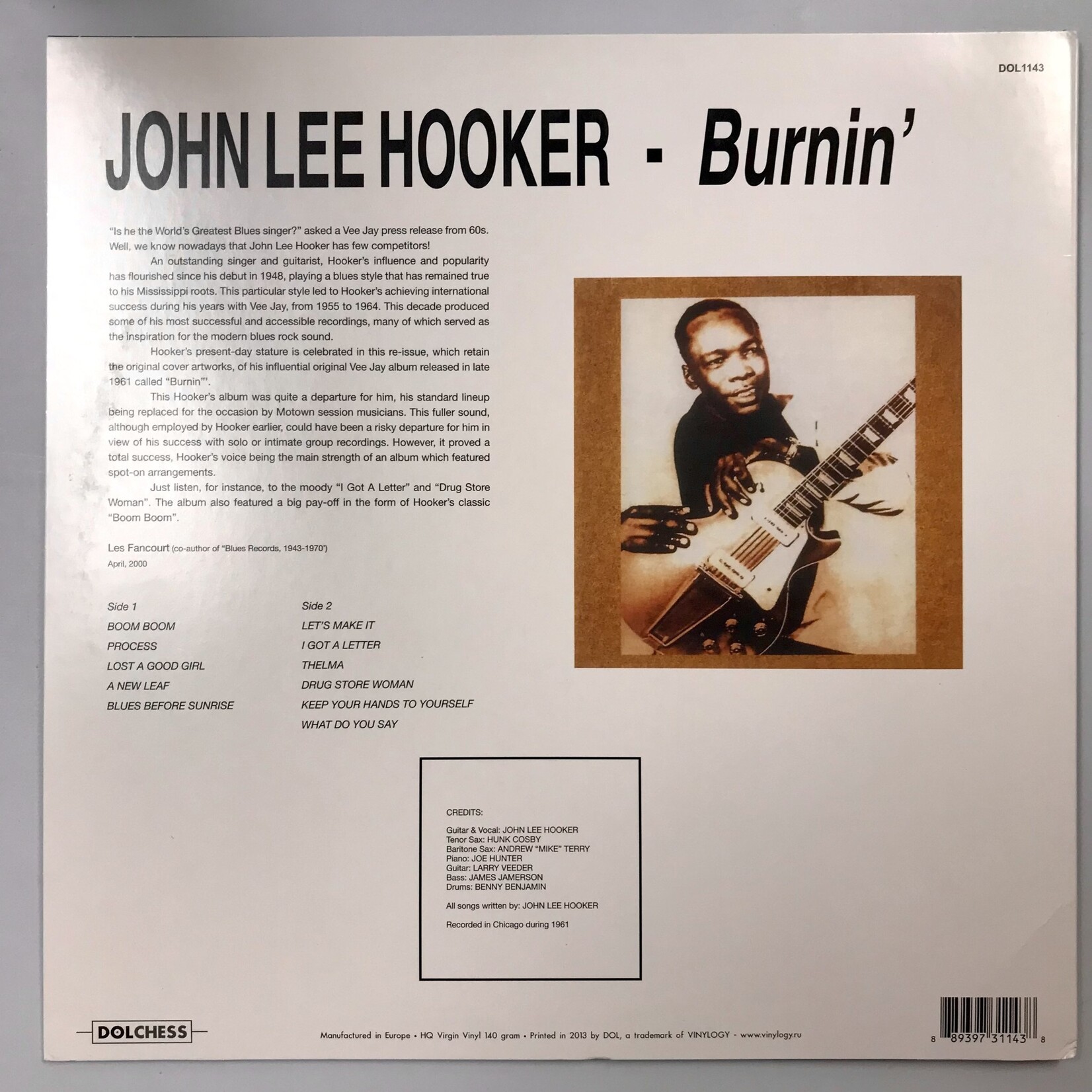 John Lee Hooker - Burnin’ - Vinyl LP (USED)