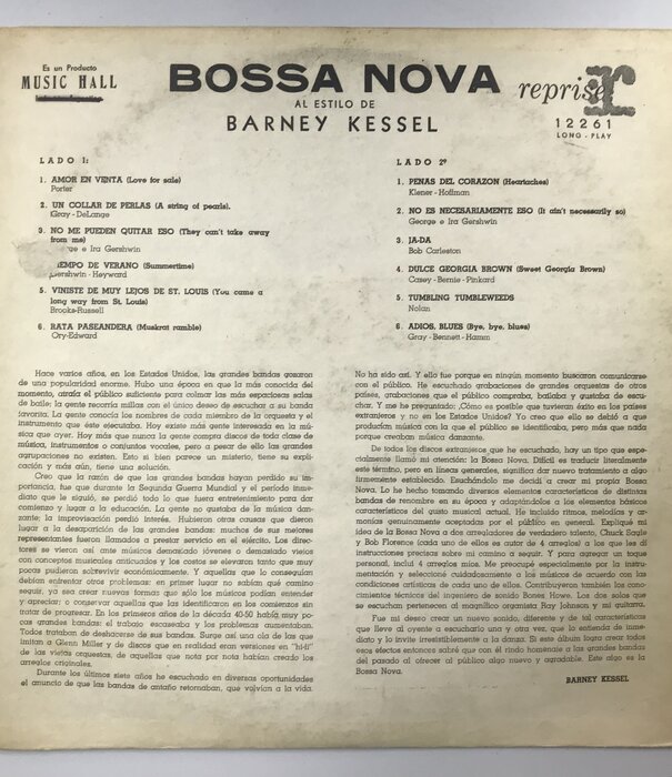 Barney Kessel - Bossa Nova - Vinyl LP (USED)