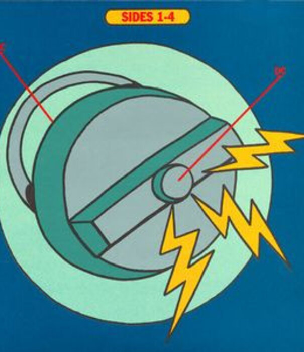 Shellac, U.S. Maple, Big’N, Brice-Glace - Sides 1-4 AC/DC Tribute - Vinyl 45 & Comic Book (NEW)