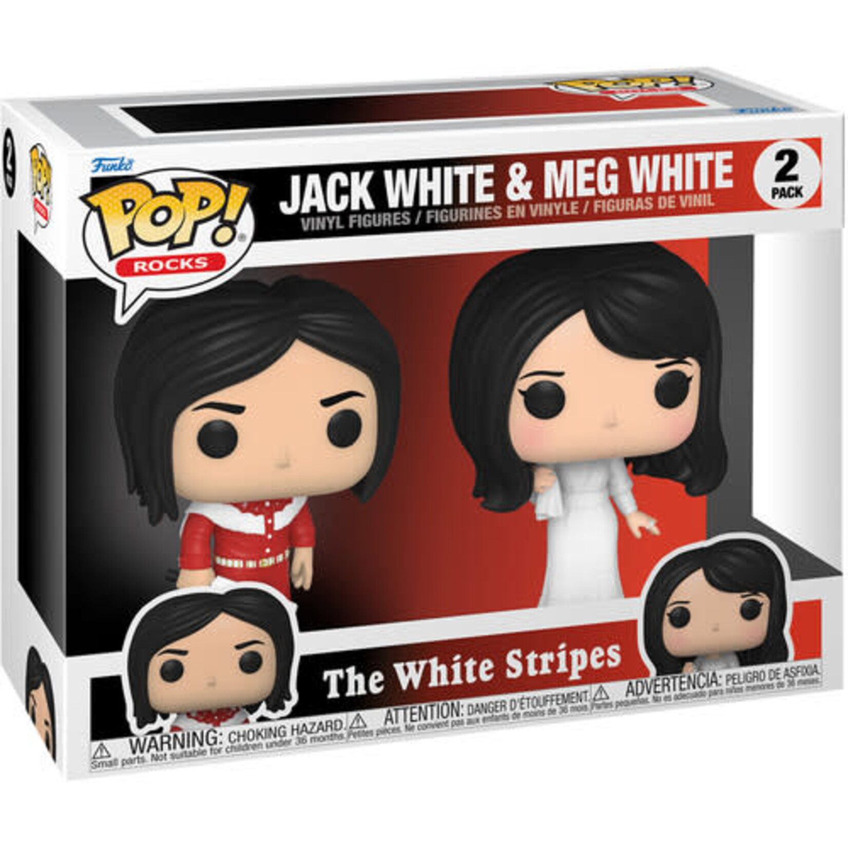 Pop! Rocks - White Stripes: Jack White & Meg White - Vinyl Figures (NEW)