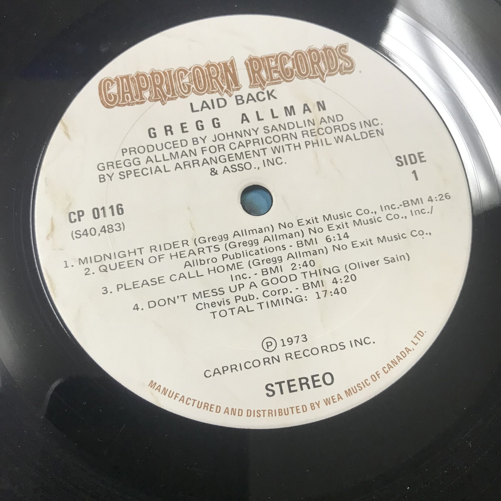 Gregg Allman - Laid Back - Vinyl LP (USED)