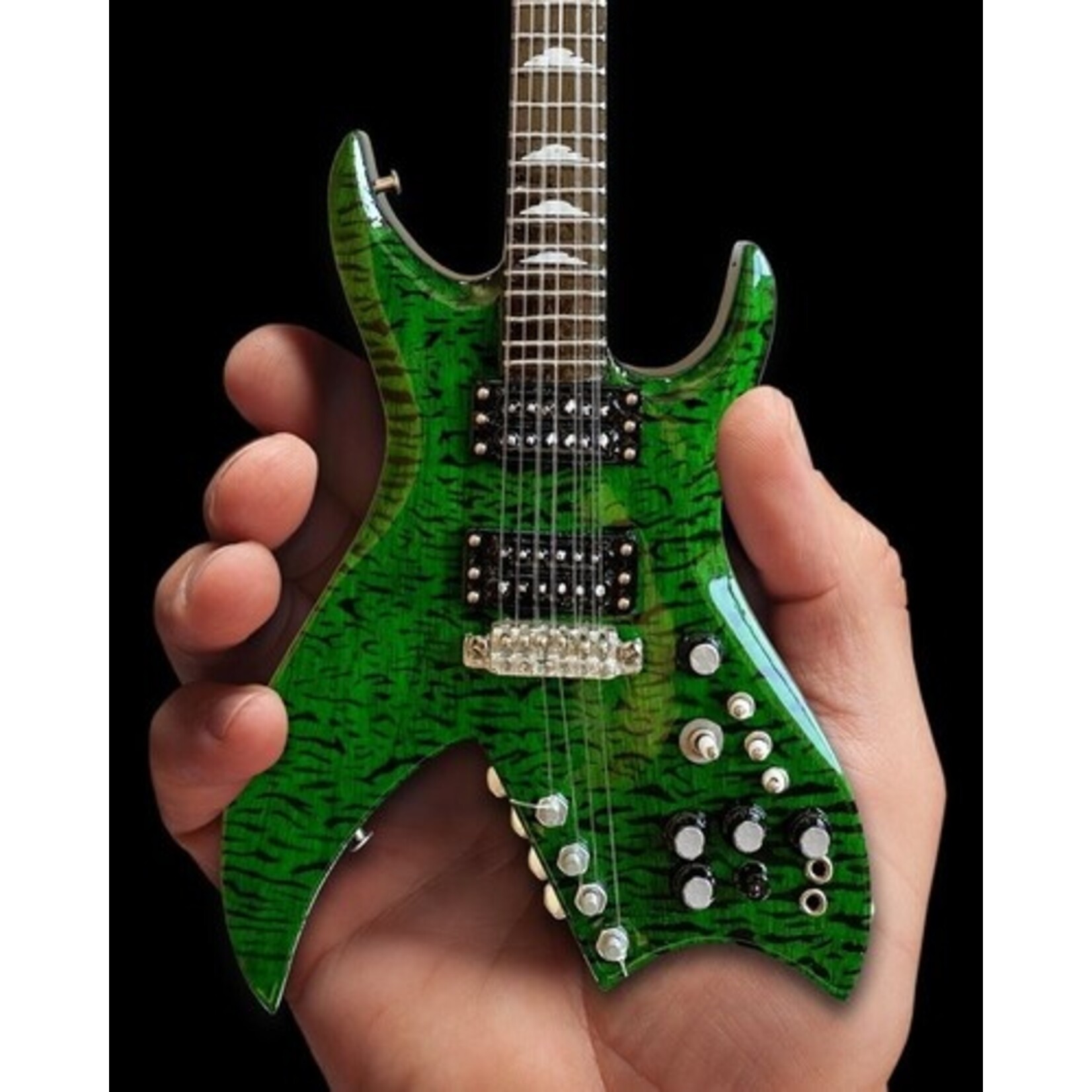 Guns N Roses Slash Signature BC Rich Green Bitch Mini Guitar - SL-237 - Music Collectibles (NEW)