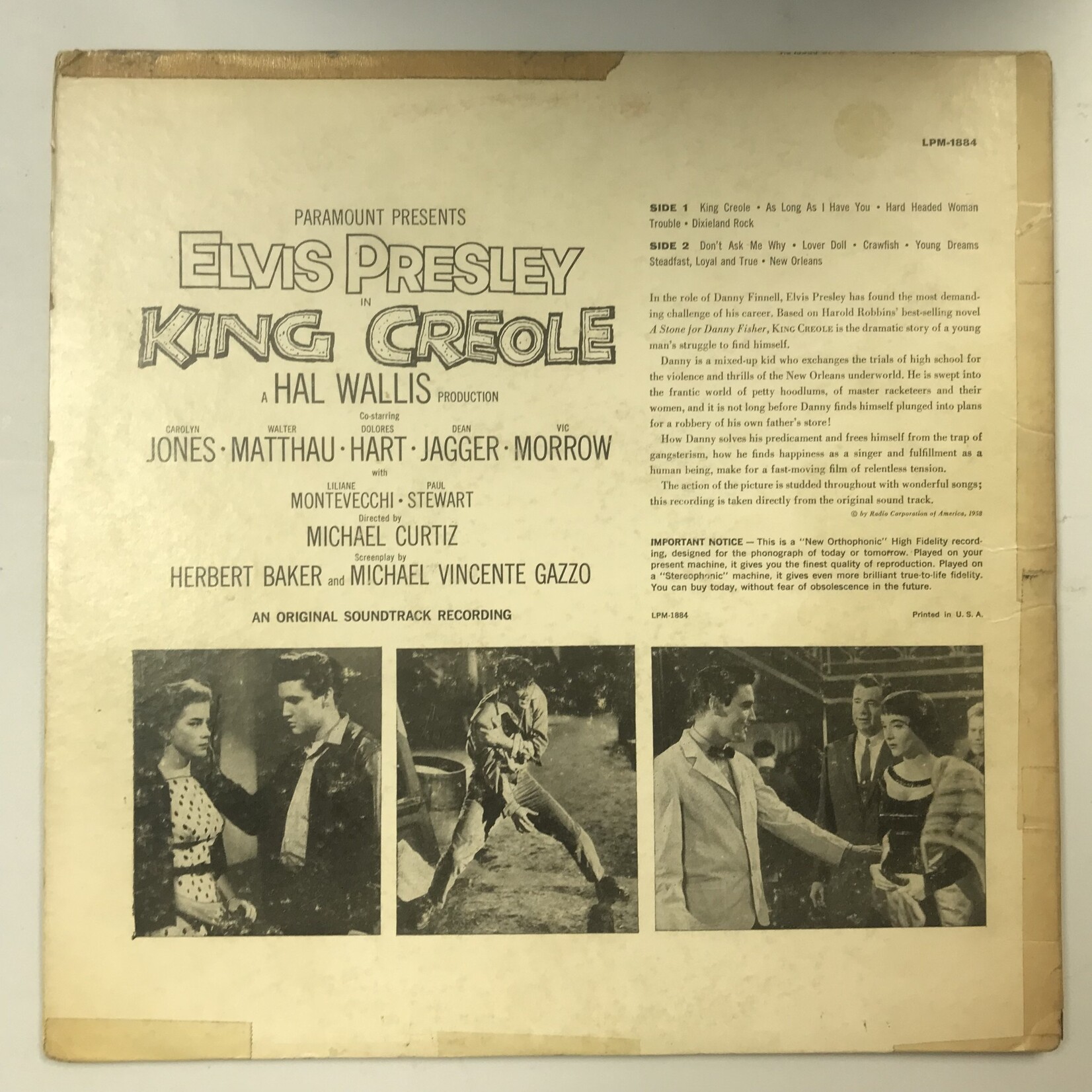 Elvis Presley - King Creole - LPM 1884 - Vinyl LP (USED)