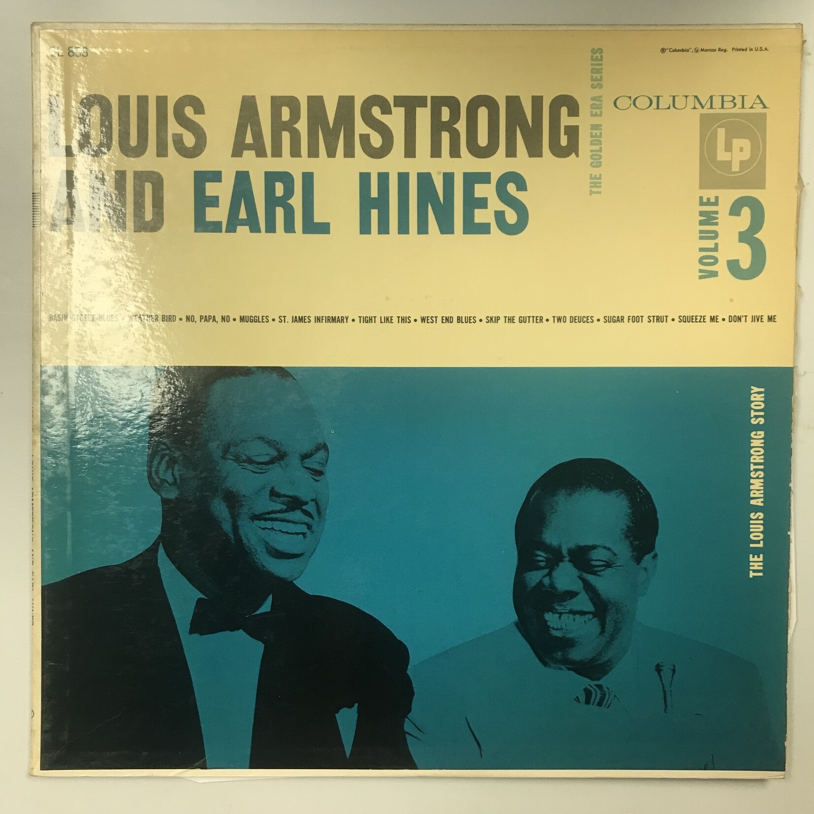 Louis Armstrong, Earl Hines - Vol. 3 - CL 853 - Vinyl LP (USED)