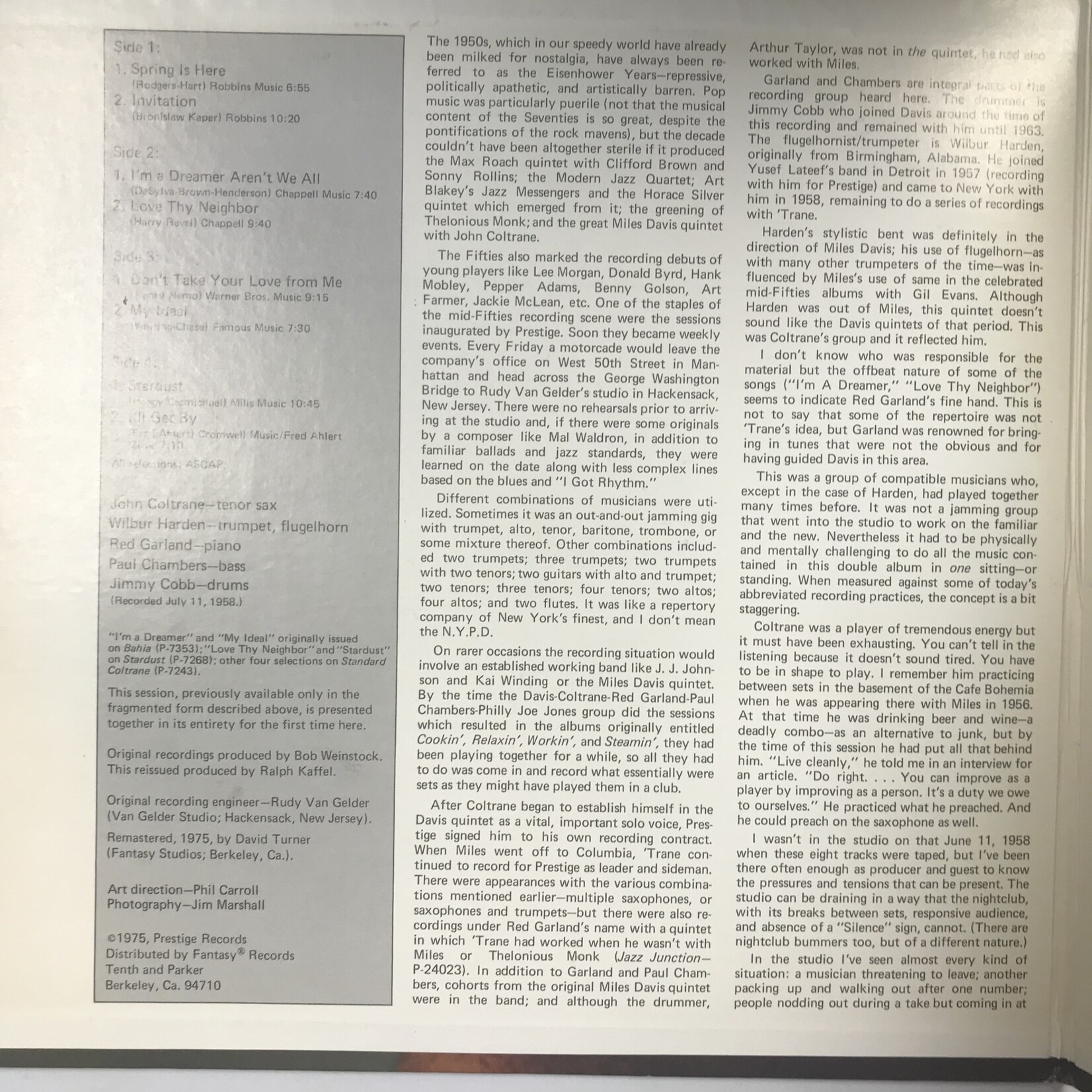 John Coltrane - The Stardust Session - P 24056 - Vinyl LP (USED)