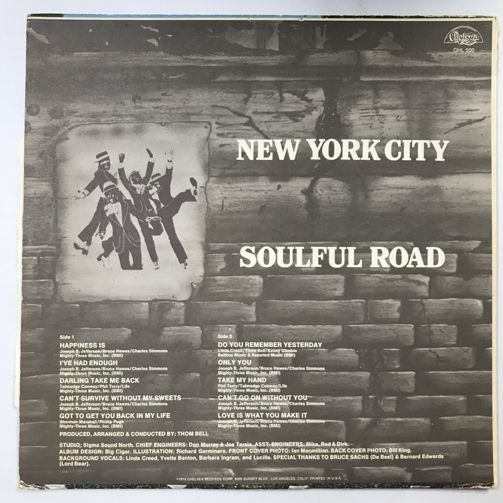 New York City - Soulful Road - CHL 500 - Vinyl LP (USED)
