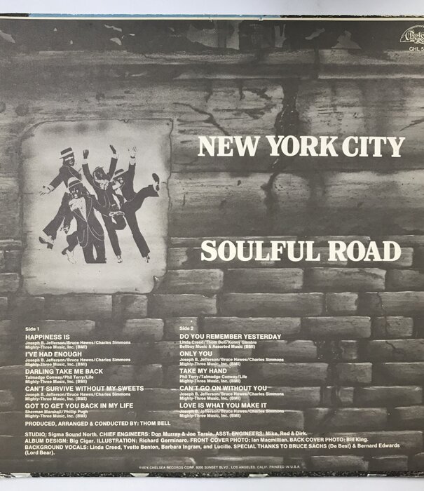 New York City - Soulful Road - CHL 500 - Vinyl LP (USED)