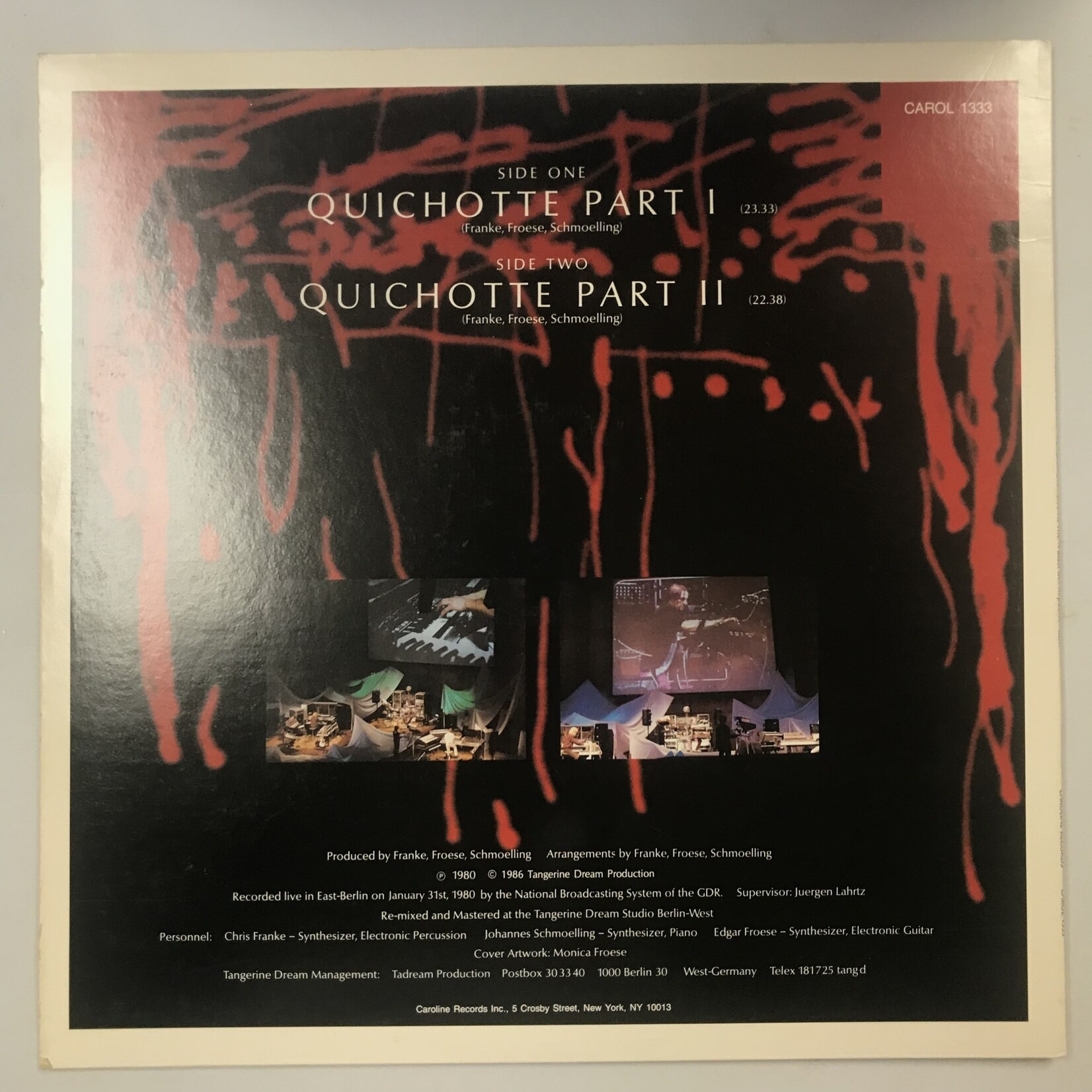 Tangerine Dream - Pergamon - Carol 1333 - Vinyl LP (USED)