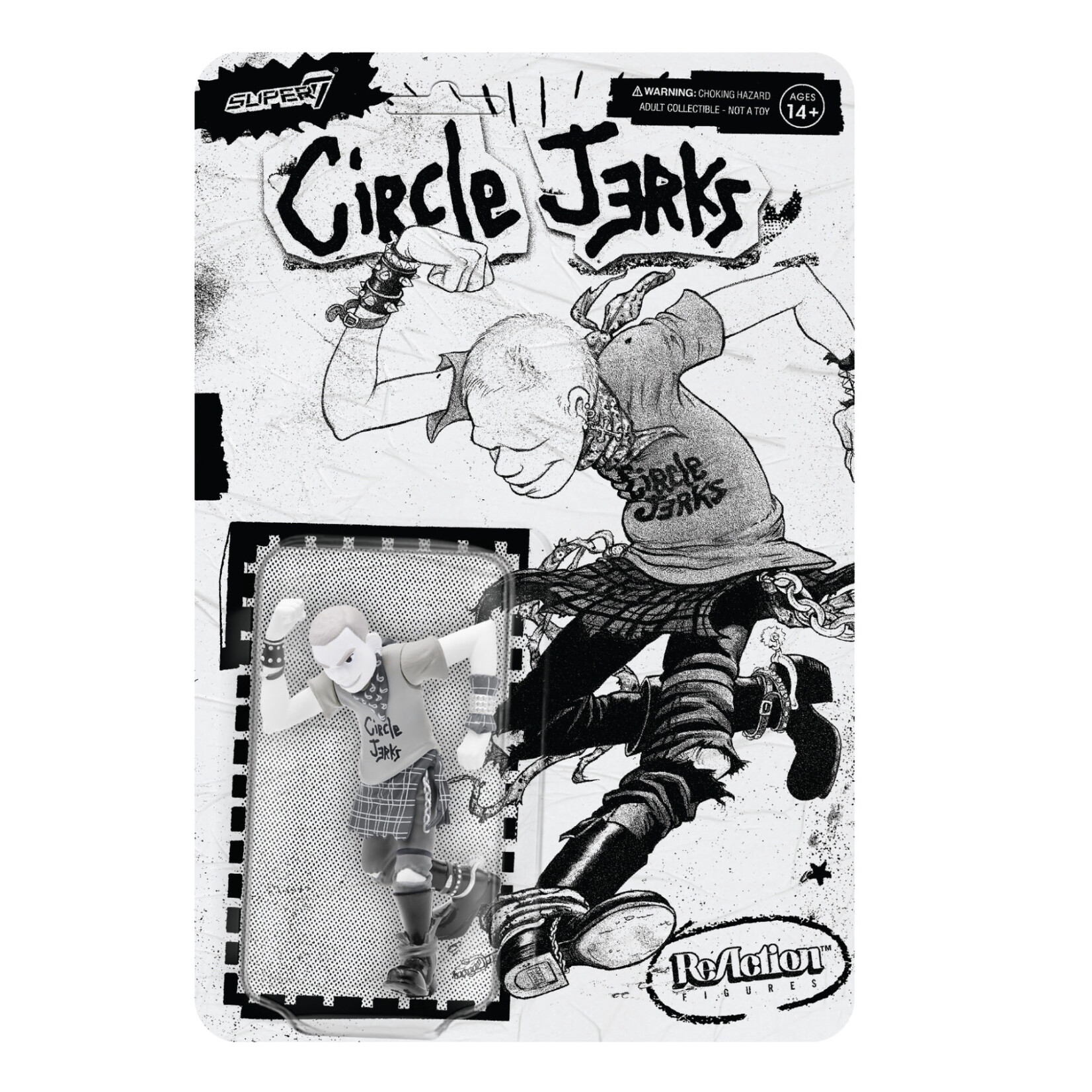Circle Jerks Skank Man (Grayscale) - Action Figure (NEW)