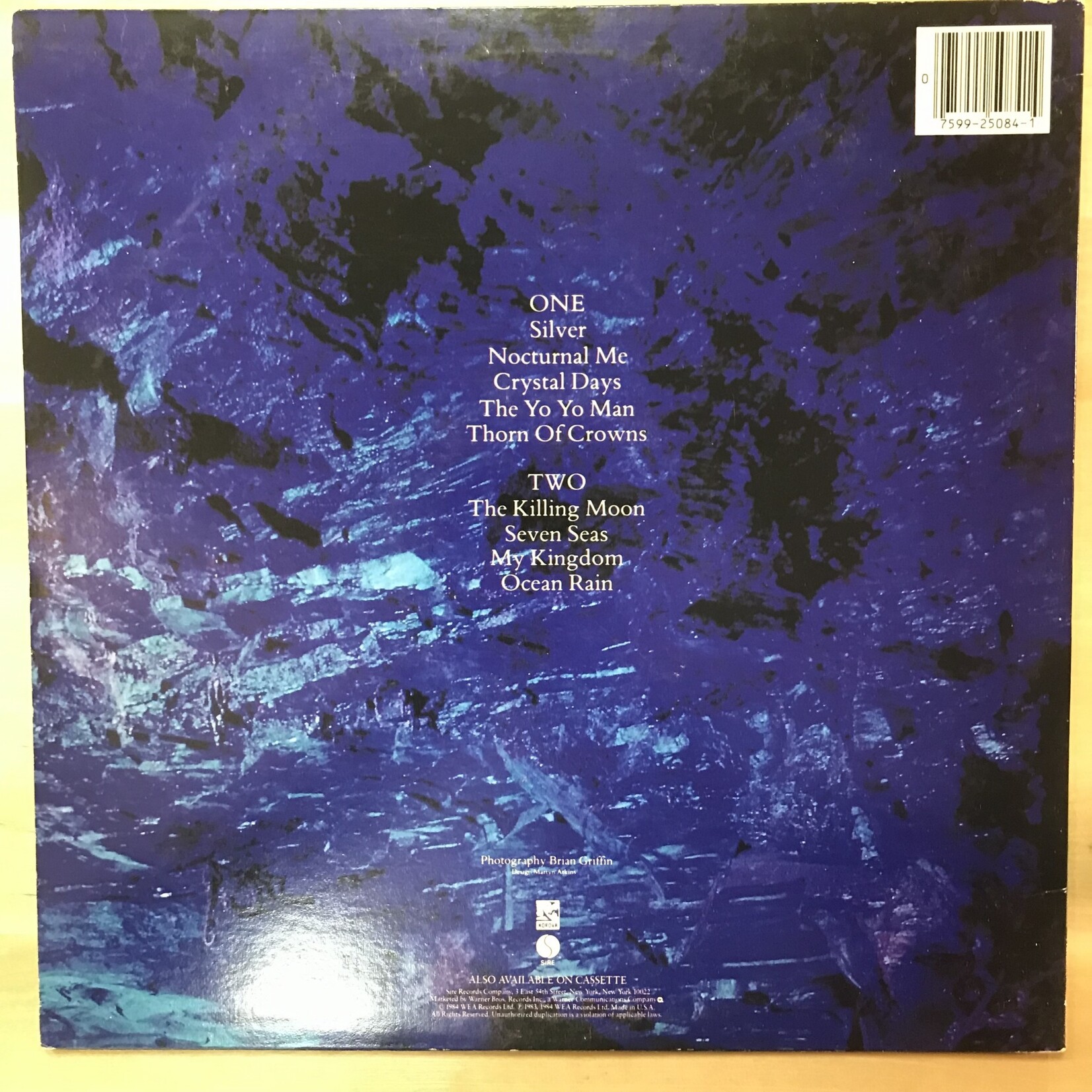 Echo & The Bunnymen - Ocean Rain - 25084 - Vinyl LP (USED)