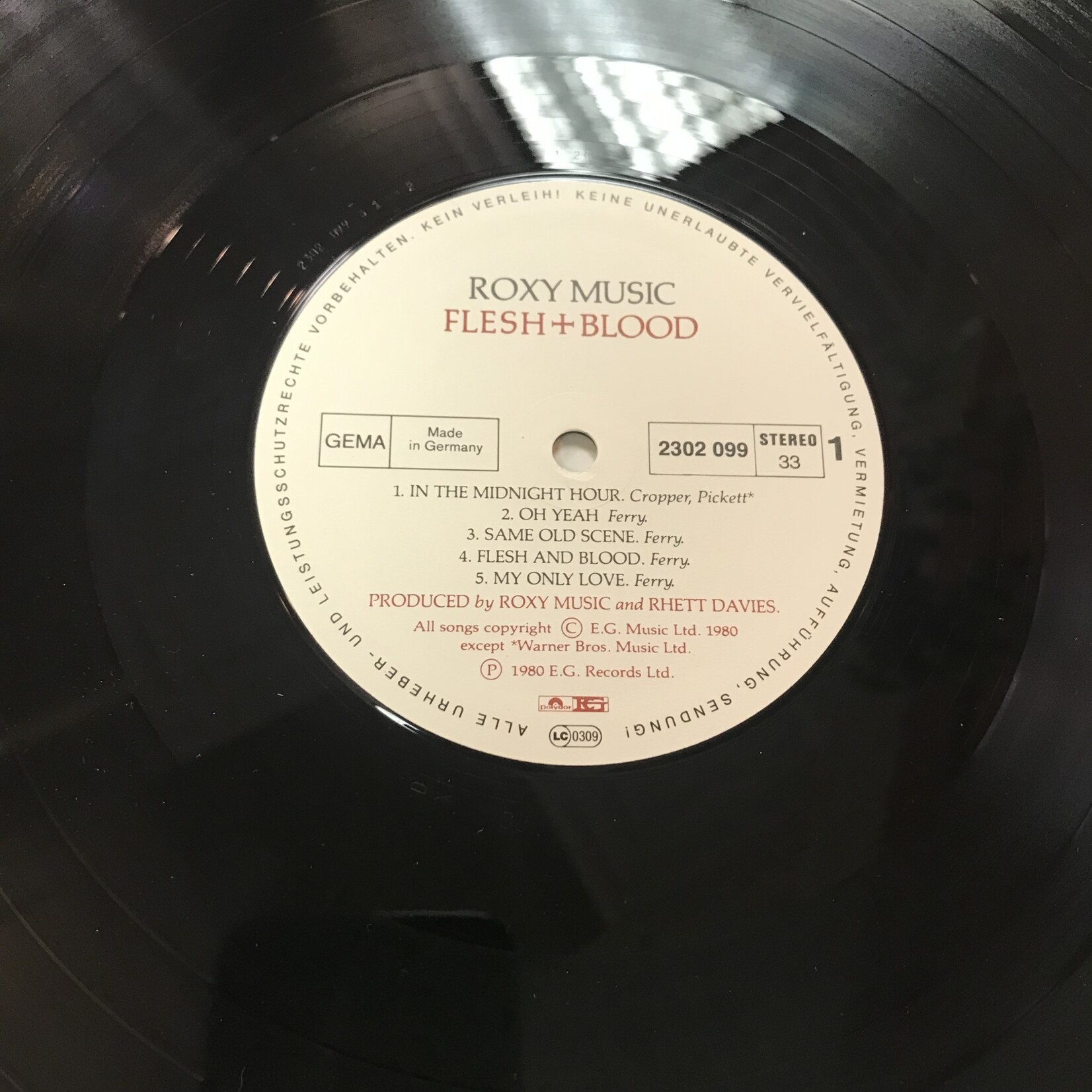 Roxy Music - Flesh & Blood - 2303 099 - Vinyl LP (USED - GER)