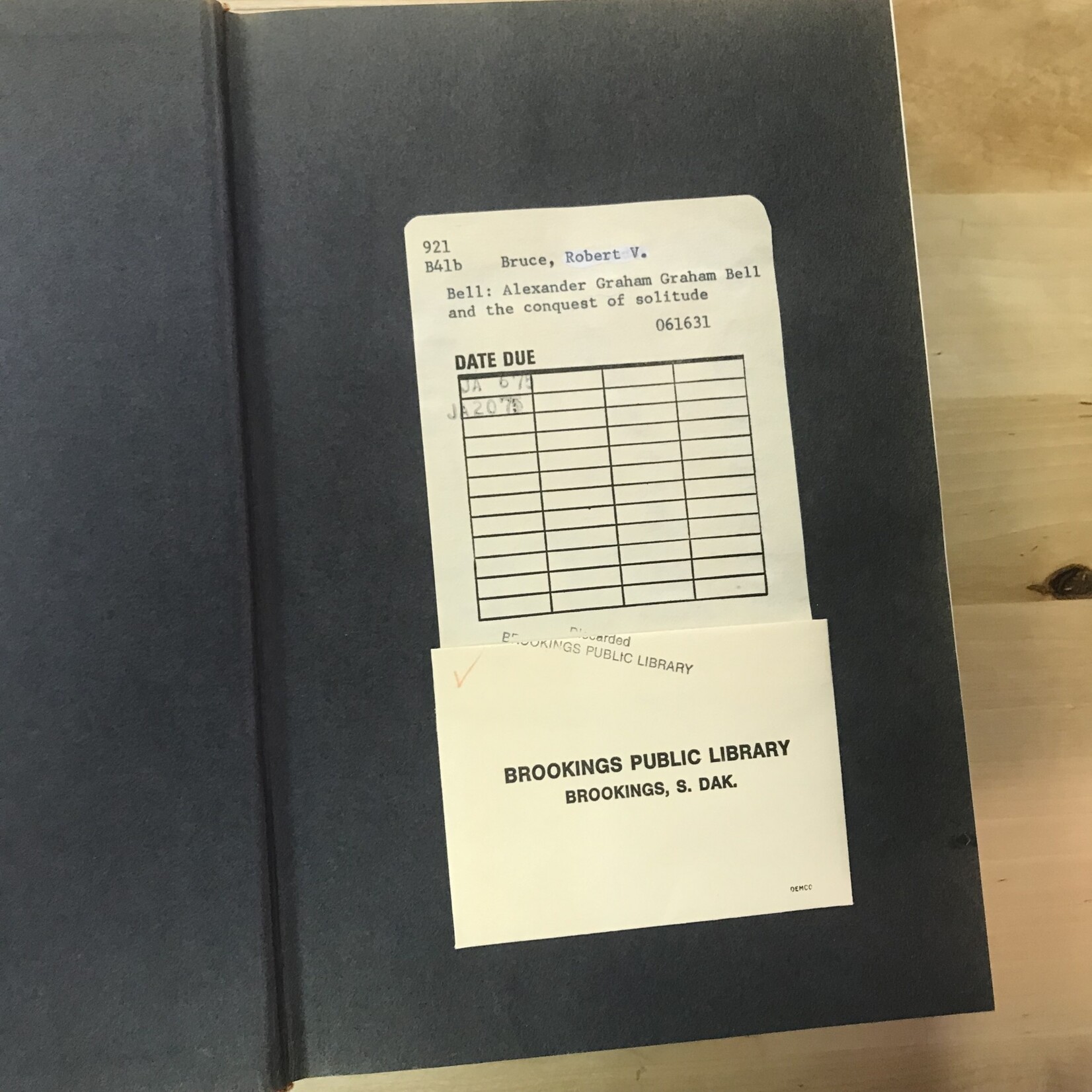 Robert V. Bruce - Bell: Alexander Graham Bell And The Conquest Of Solitude - Hardback (USED)