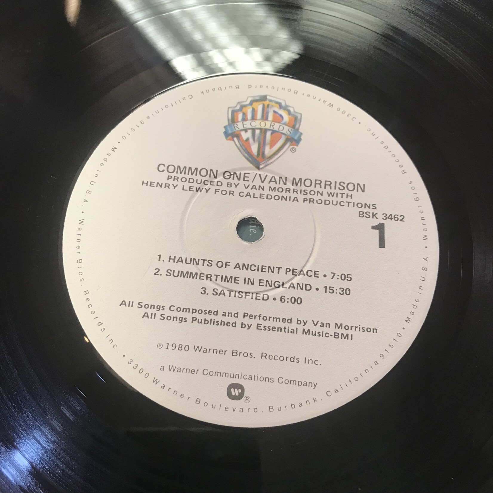 Van Morrison - Common One - BSK3462 - Vinyl LP (USED)