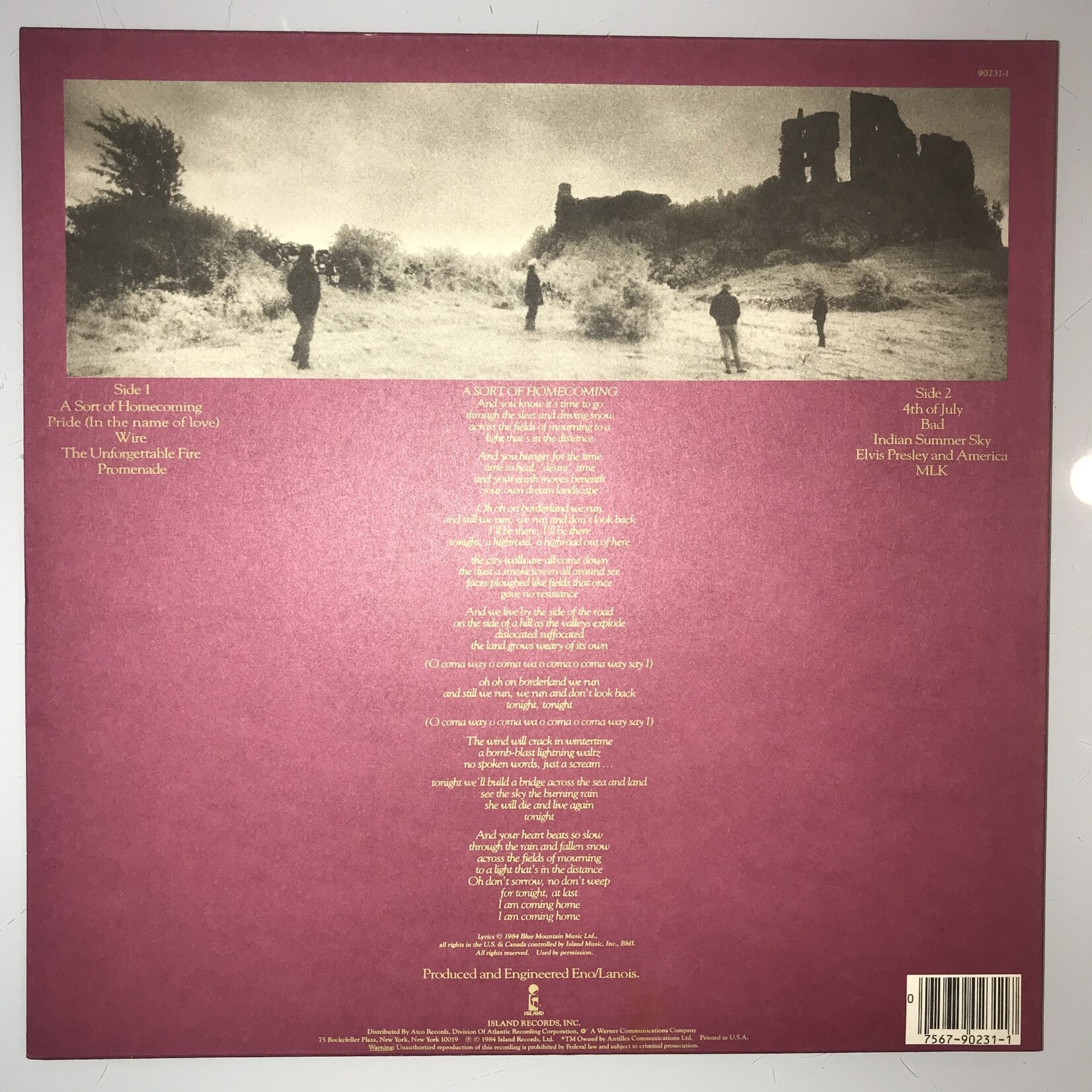 U2 - The Unforgettable Fire - 90231 - Vinyl LP (USED)