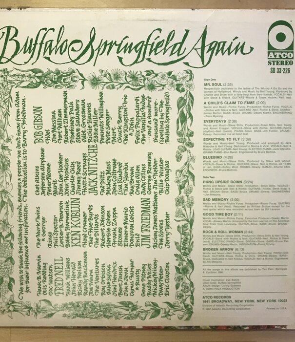 Buffalo Springfield - Buffalo Springfield Again - SD33 226 - Vinyl LP (USED)