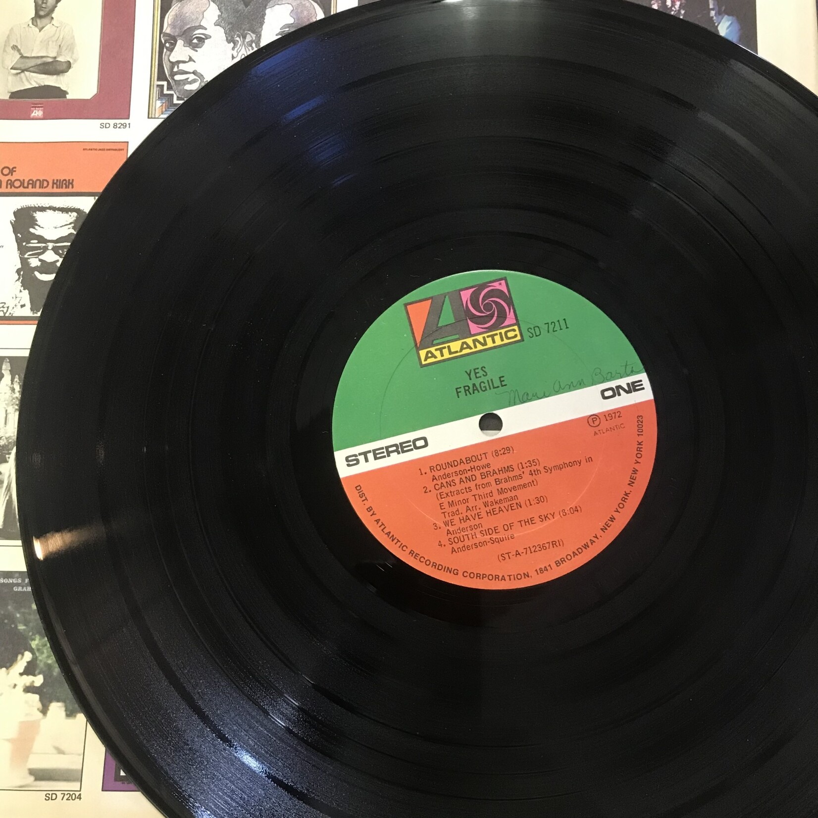 Yes - Fragile - SD 7211 (SMAS94307) - Vinyl LP (USED)