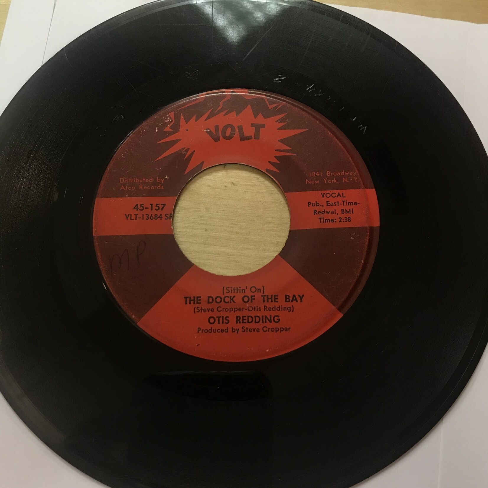 Otis Redding - Dock Of The Bay / Sweet Lorraine - VLT 13684 SP - Vinyl 45 (USED)