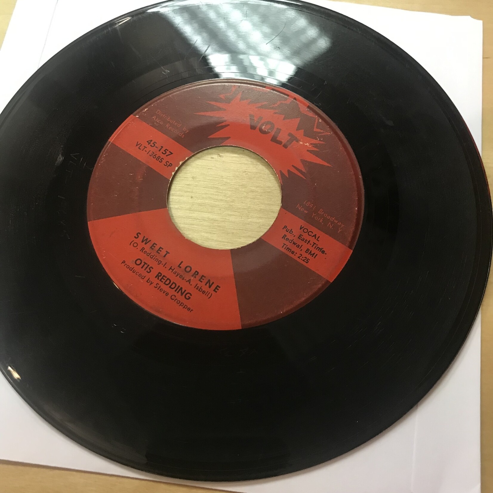 Otis Redding - Dock Of The Bay / Sweet Lorraine - VLT 13684 SP - Vinyl 45 (USED)