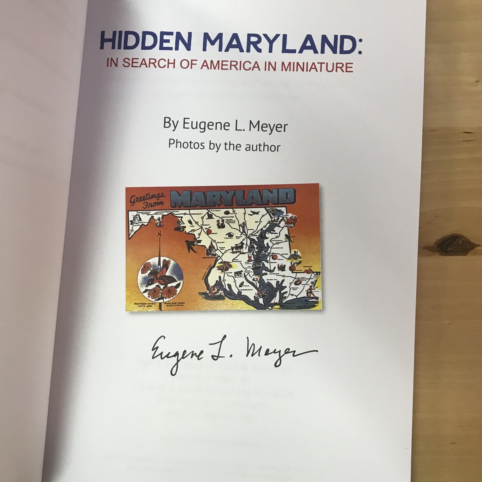 Eugene L. Meyer - Hidden Maryland (SIGNED) - Paperback (NEW)