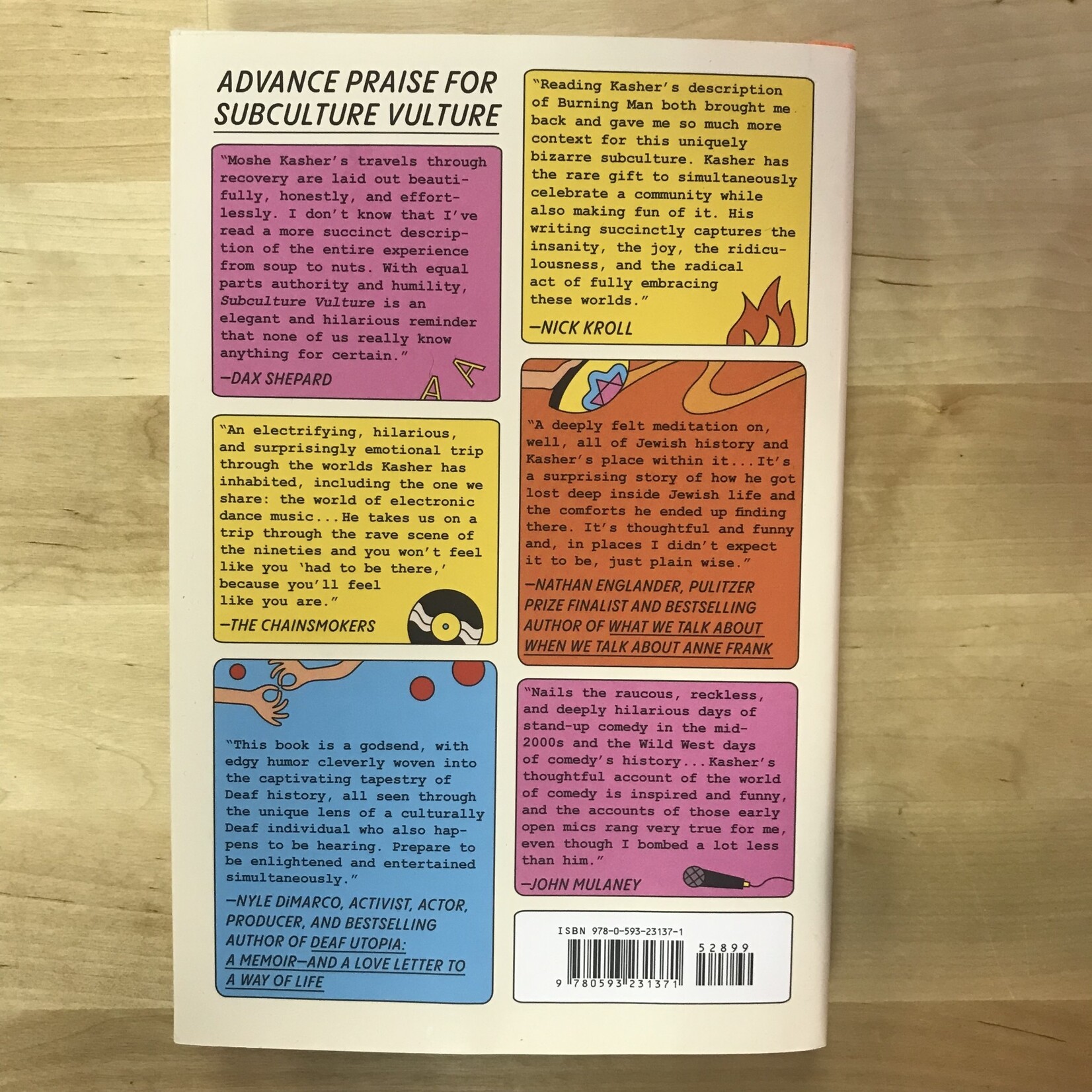 Moshe Kasher - Subculture Vulture - Hardback (NEW)