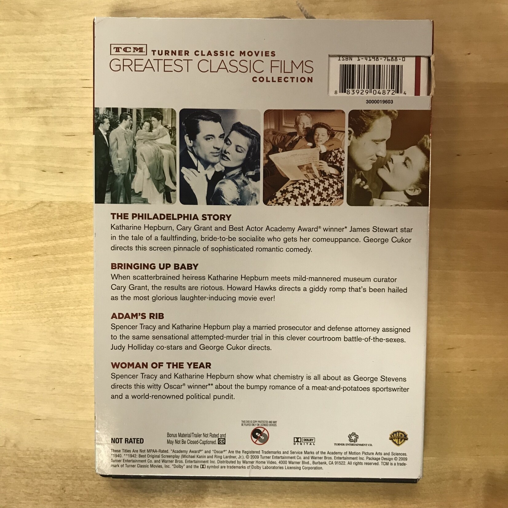 TCM Greatest Classic Films: Romantic Comedies (Katherine Hepburn) - 4 Movie DVD (USED)