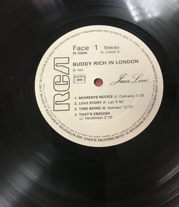 Buddy Rich - In London - PL43695 - Vinyl LP (USED)