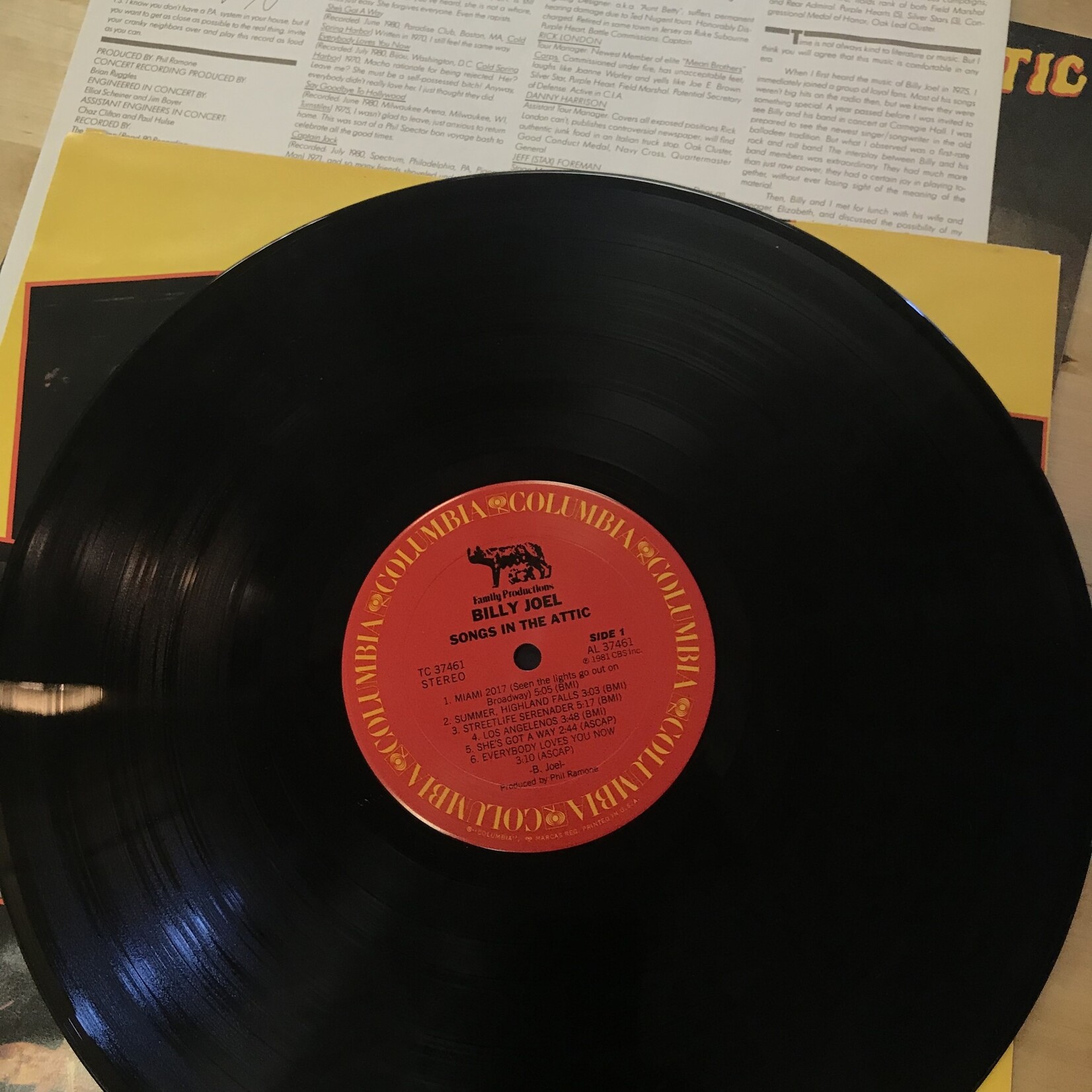 Billy Joel - Songs In The Attic - TC 37461 - Vinyl LP (USED)