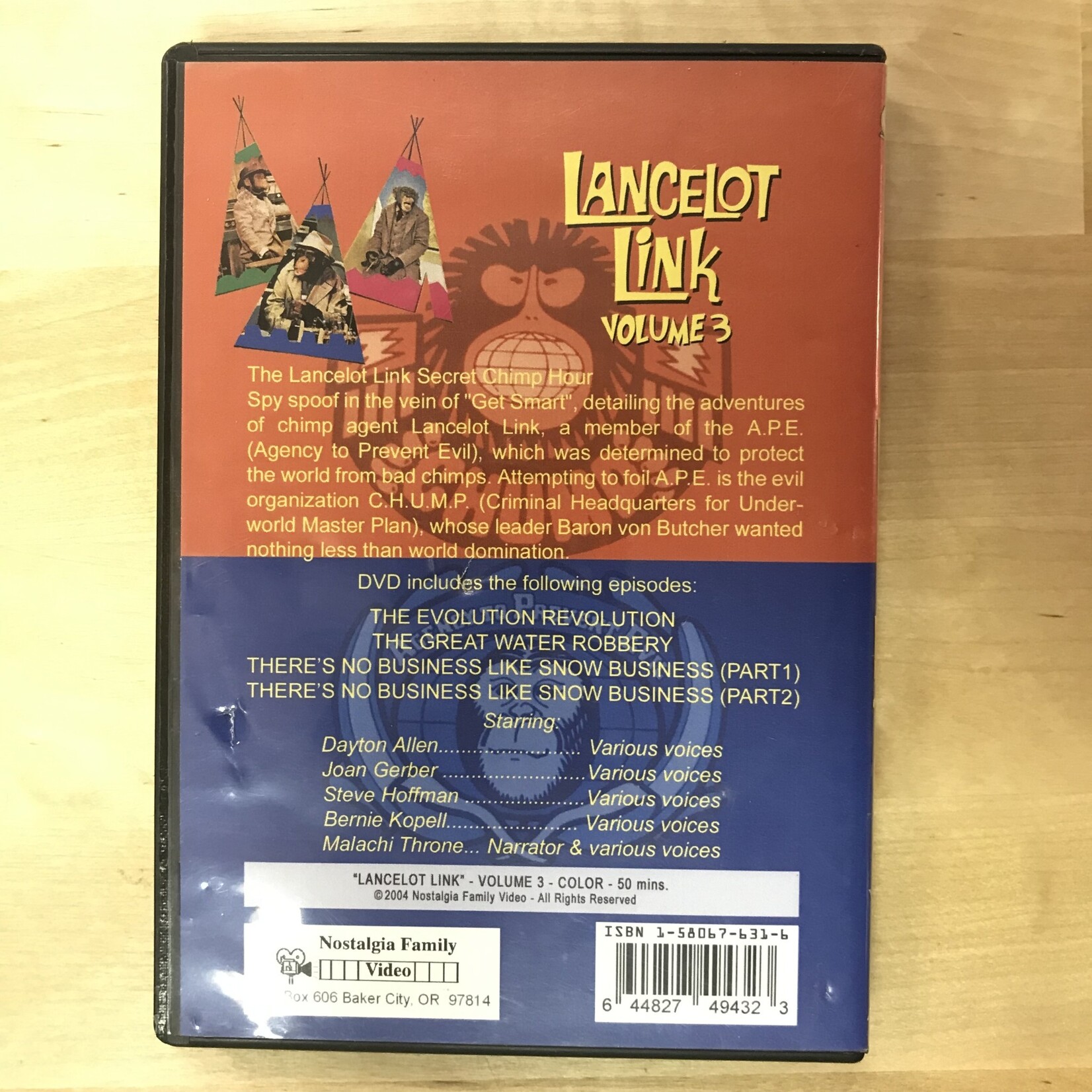 Lancelot Link Secret Chimp - Volume Three - DVD (USED)