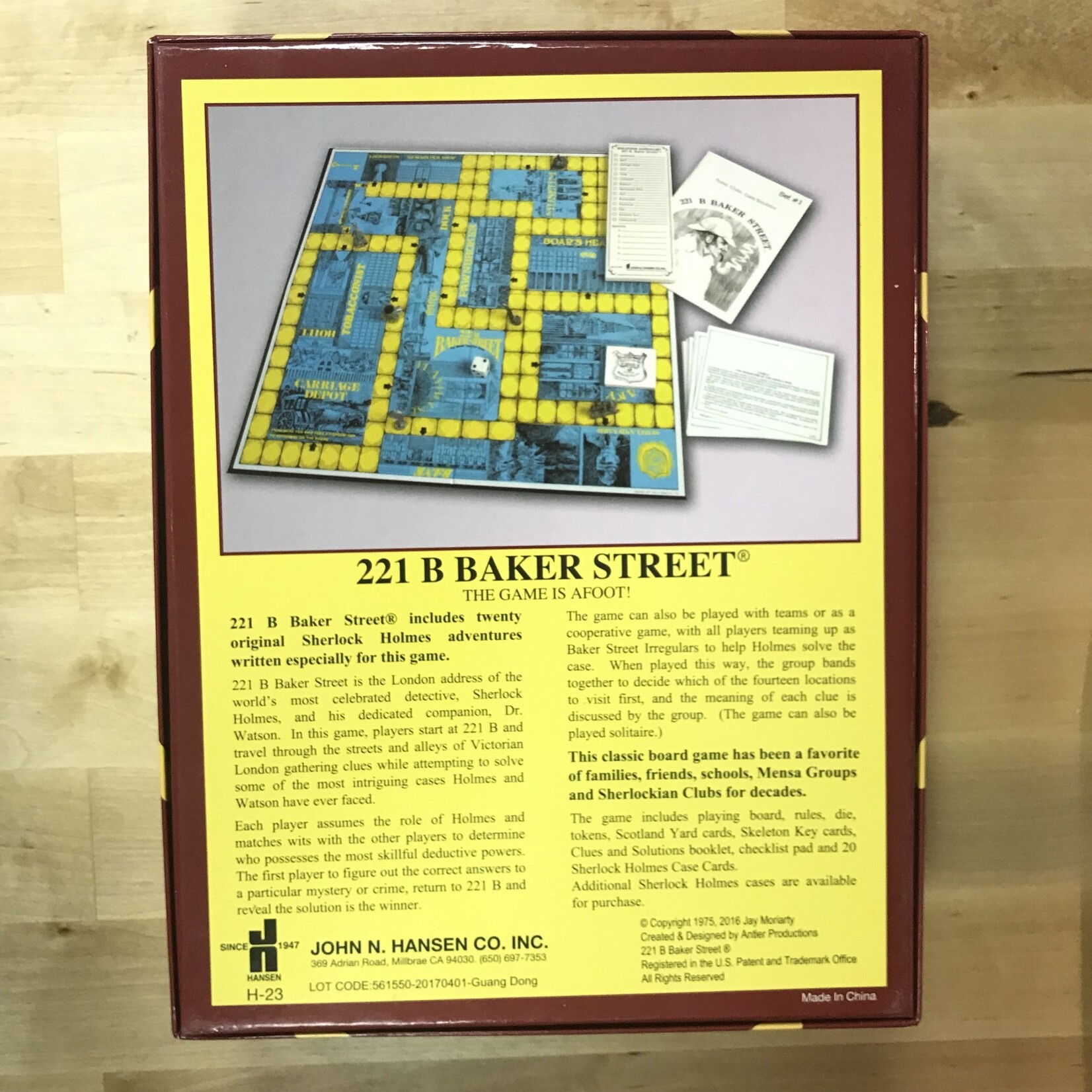 221B Baker Street (2016) - Board Game (USED)