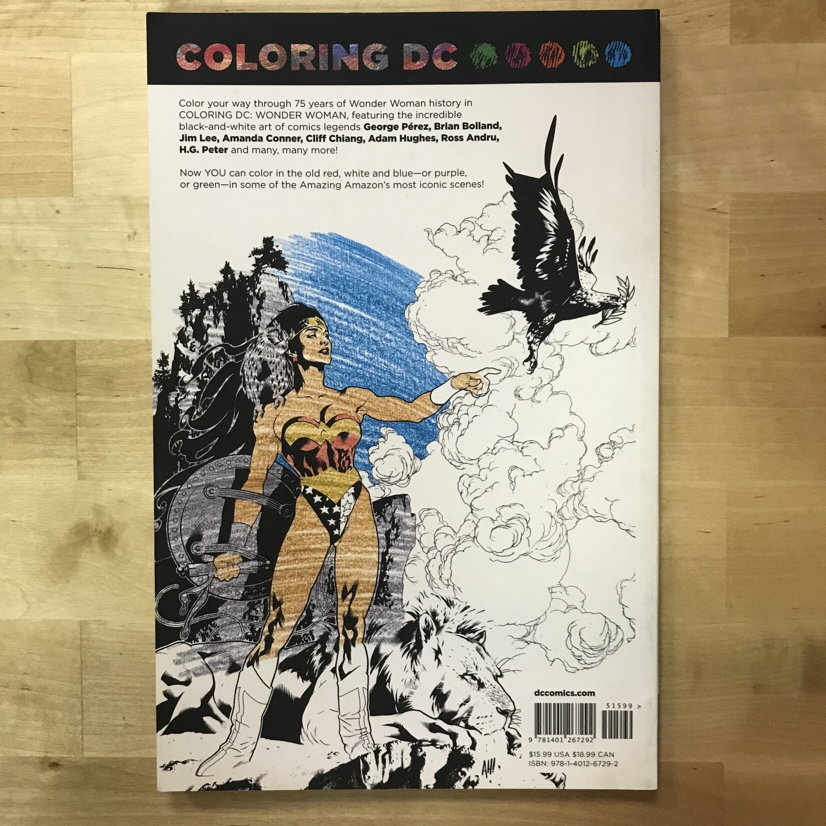 Wonder Woman - Adult Coloring Book - Paperback (NEW)