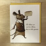 To Brie Or Not To Brie Birthday - Greeting Card (NEW)
