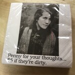 Big House Penny For Your Thoughts - Cocktail Napkins (NEW)