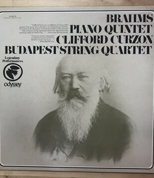 Budapest String Quartet - Brahms: QuintetIn F Minor For Piano And Strings - 32 16 0173 - Vinyl LP (USED)