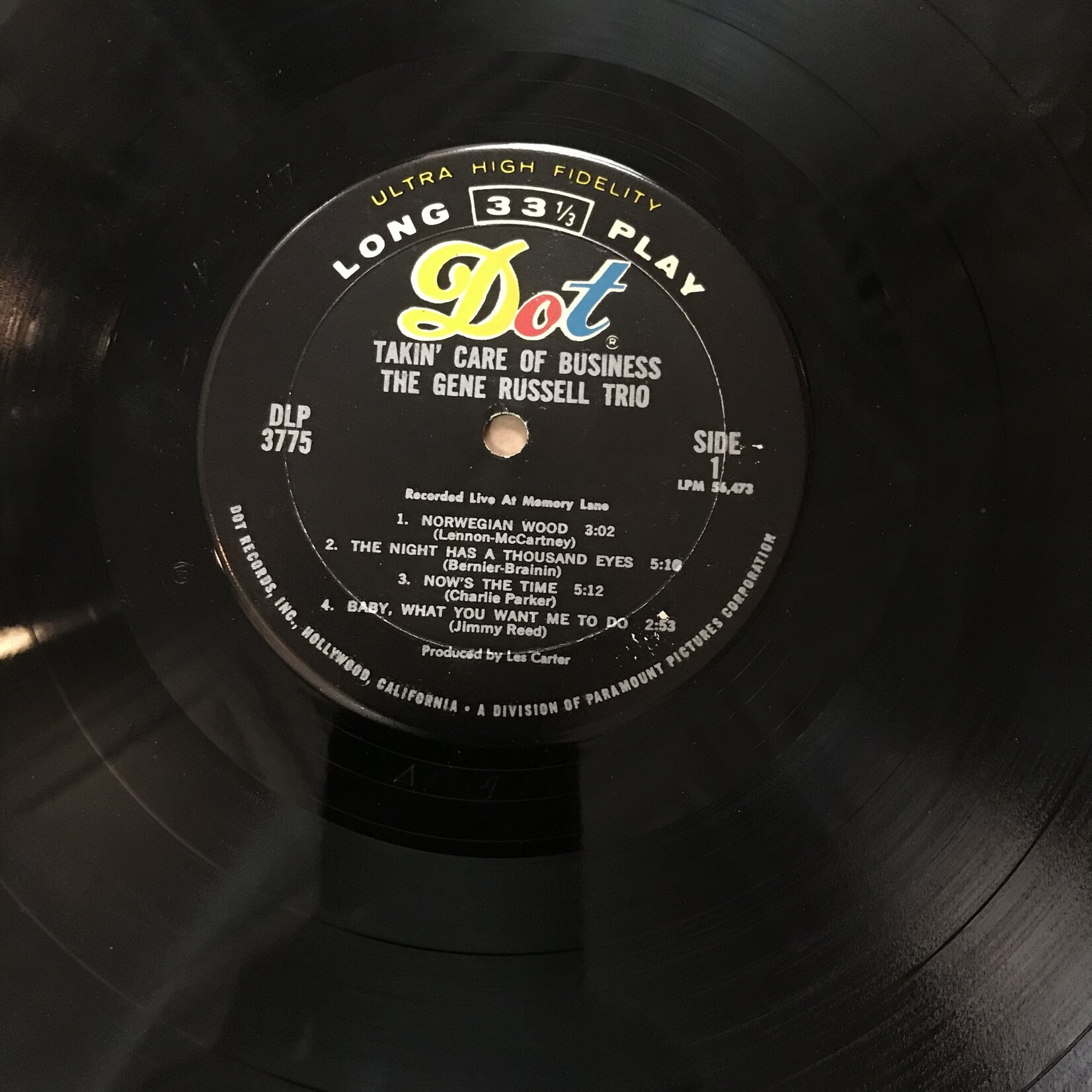 Gene Russell Trio - Takin’ Care Of Business - DLP 3775 - Vinyl LP (USED)